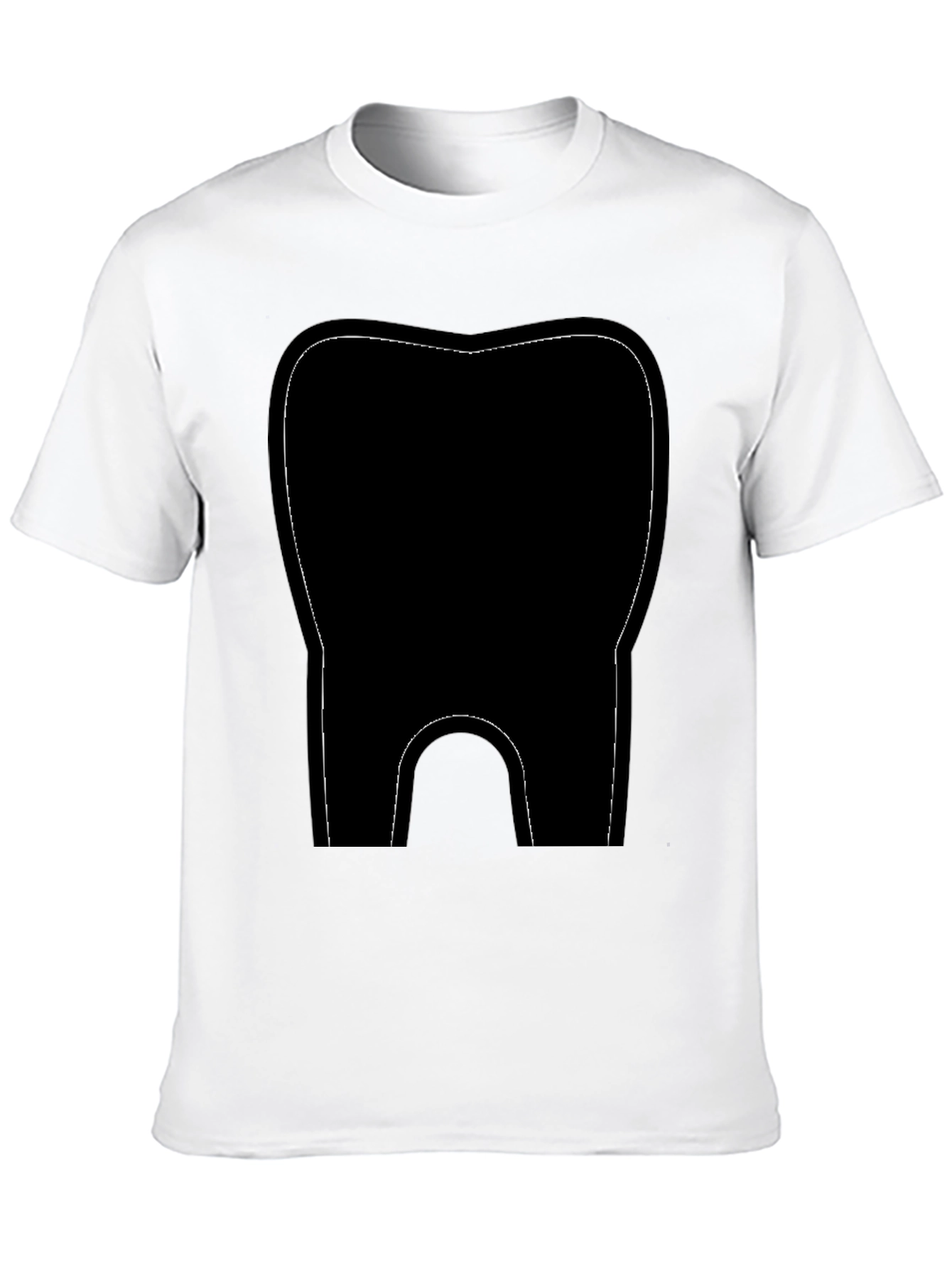 Black Black Tooth Graphic Tee - Dental Humor Shirt view 10