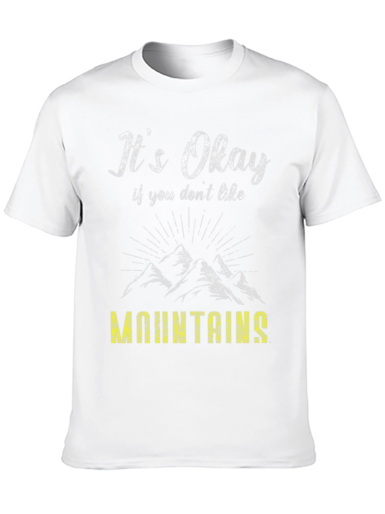 Black It's Okay Mountains Graphic Tee view 10