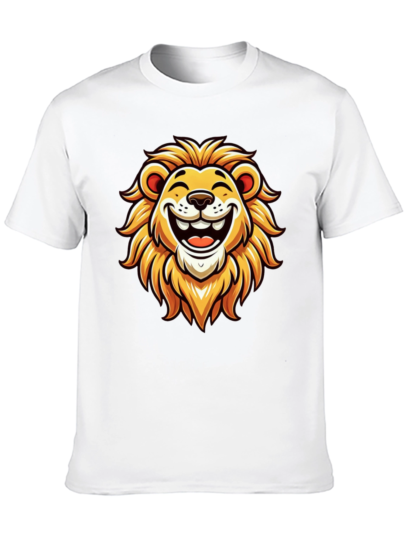 Black Lion Graphic Tee - Black Cotton T-Shirt view 10