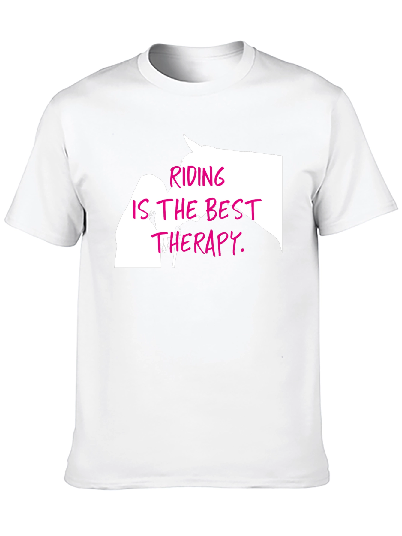 Black Riding Is The Best Therapy T-Shirt view 10