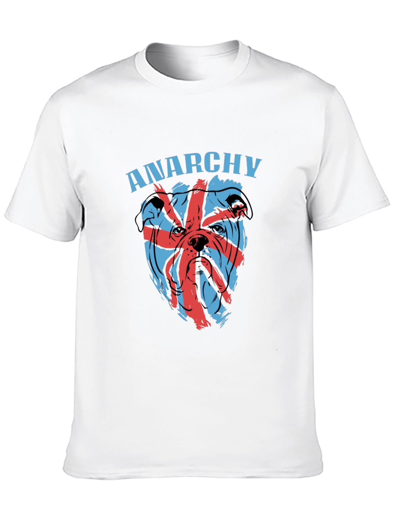 Black Anarchy Bulldog Graphic Tee - Edgy Style view 10