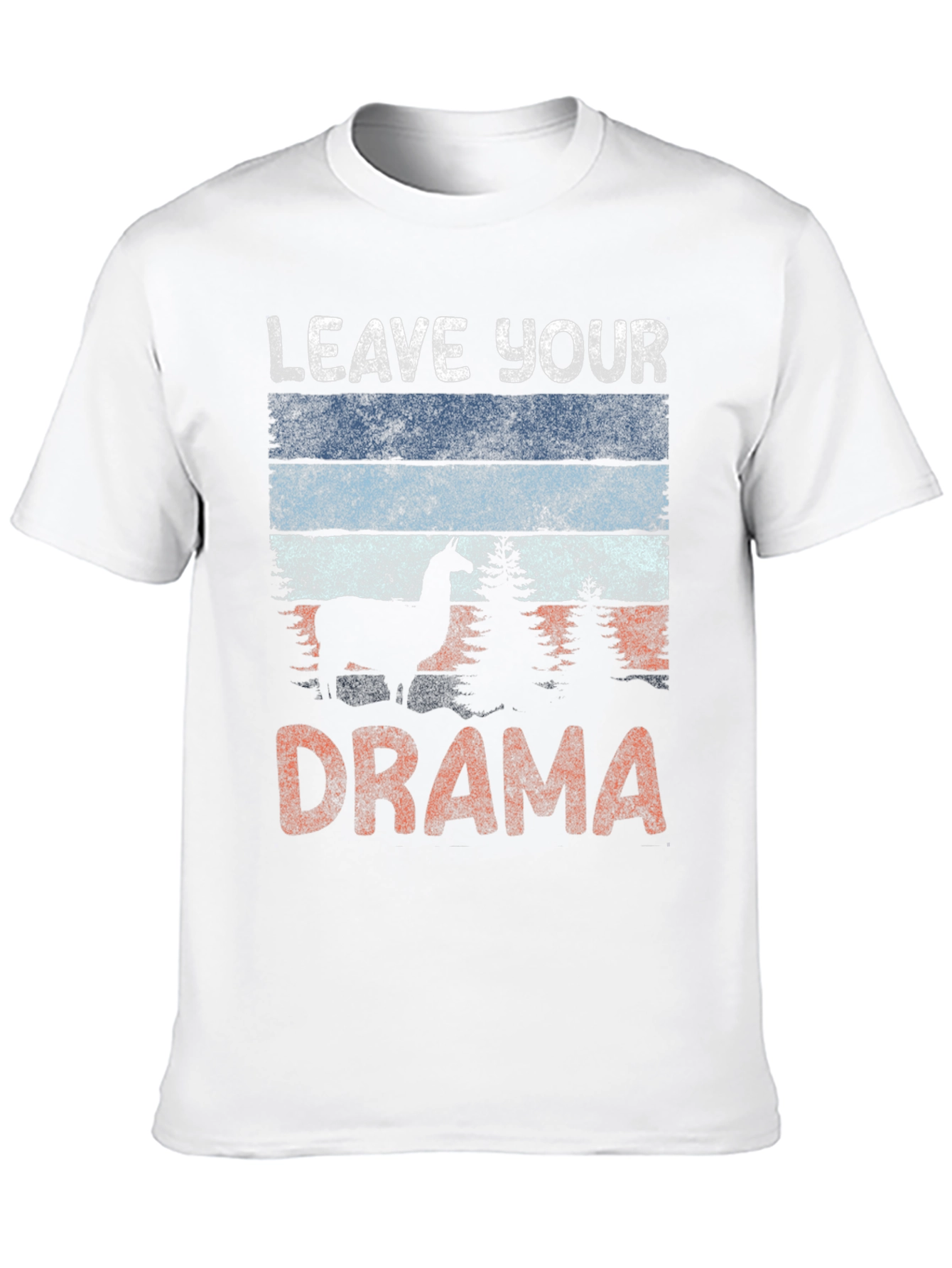 Black Leave Your Drama Llama Graphic Tee view 10