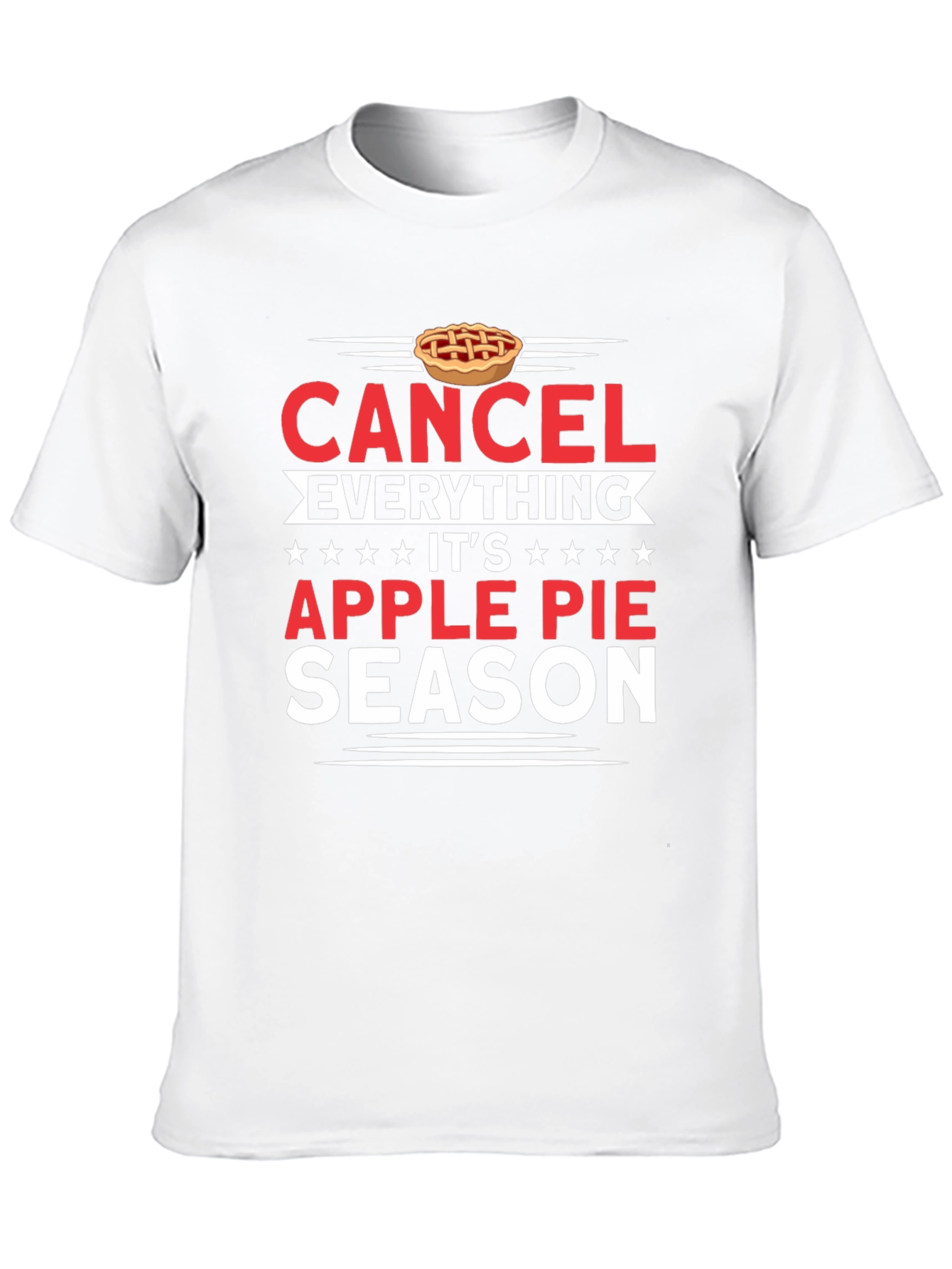 Black Cancel Everything Apple Pie Season T-Shirt view 10