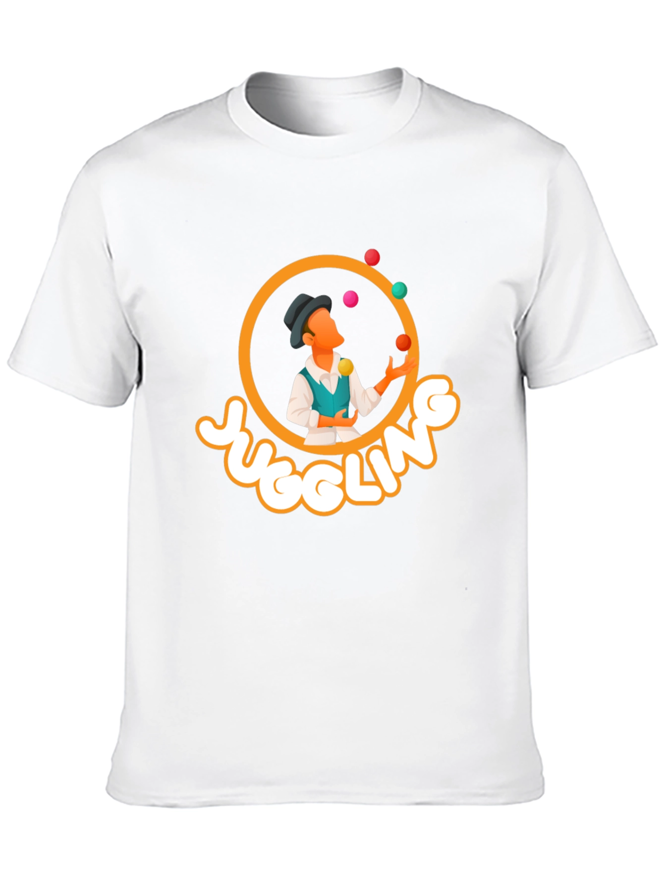 Black Juggling T-Shirt - Black Graphic Tee view 10