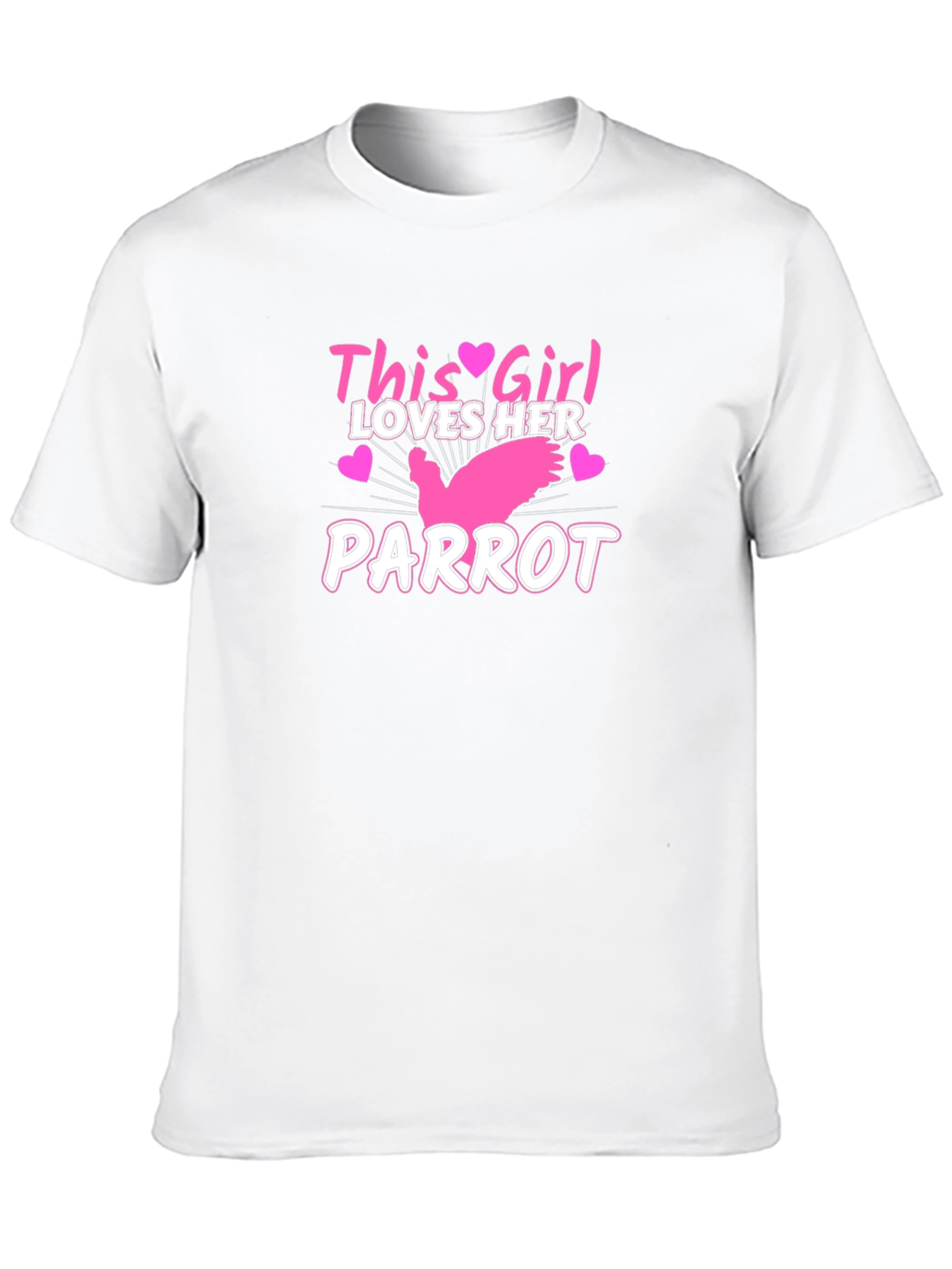 Black This Girl Loves Her Parrot T-Shirt - Black view 10