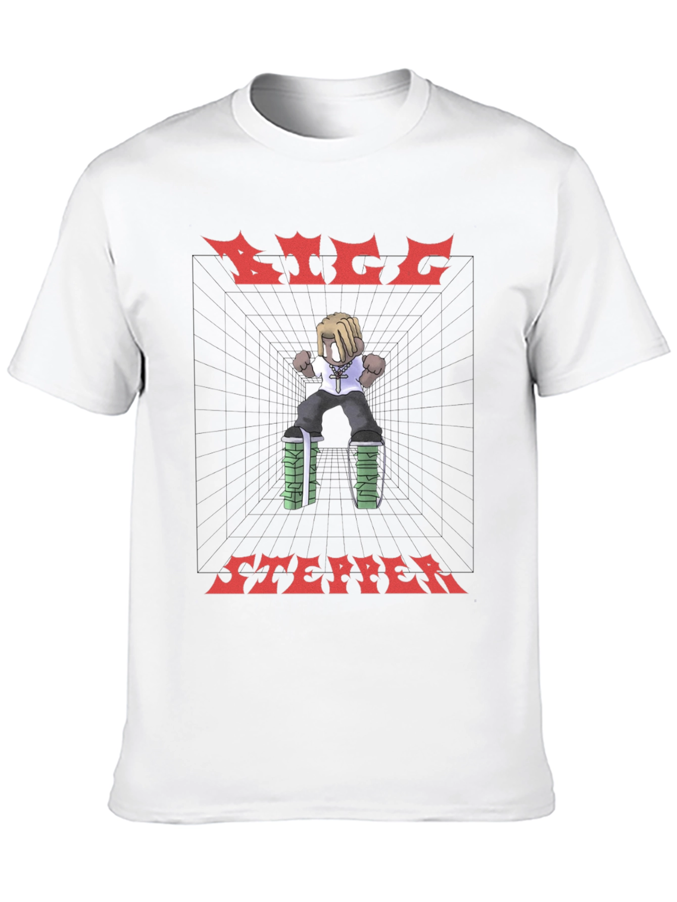 Black Big Stepper Graphic Tee - Black view 10
