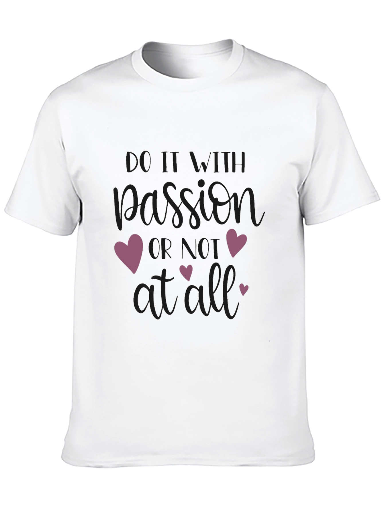 Black Passion Heart Graphic Black T-Shirt view 10