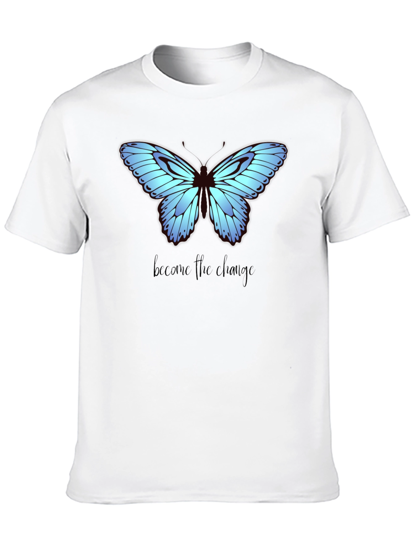 Black Butterfly Change Graphic Tee view 10