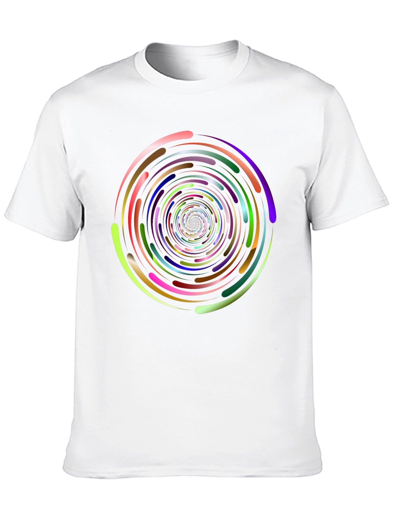 Black Vortex Swirl Graphic Tee - Black view 10