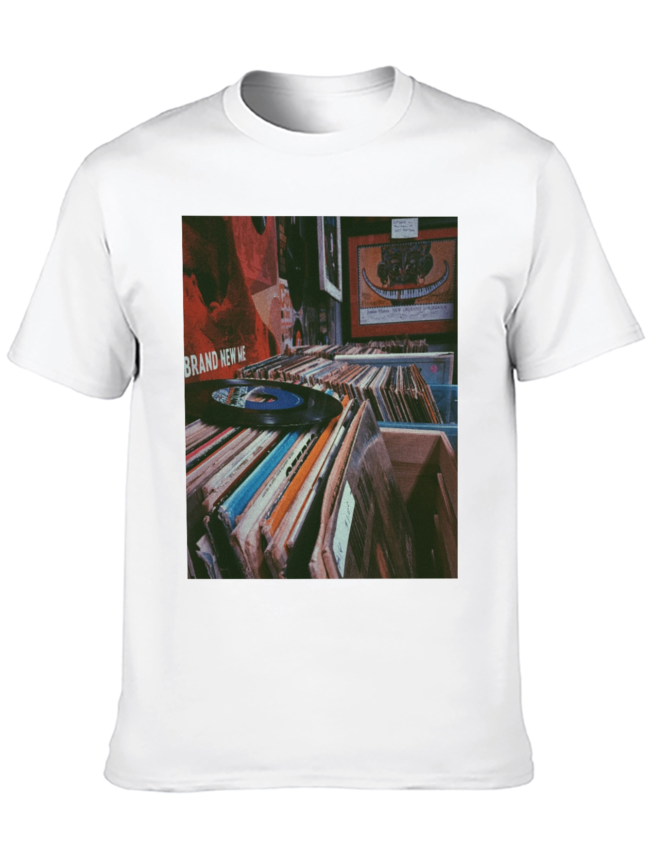 Black Vinyl Record Collection Graphic Tee - Music Lover Shirt view 10