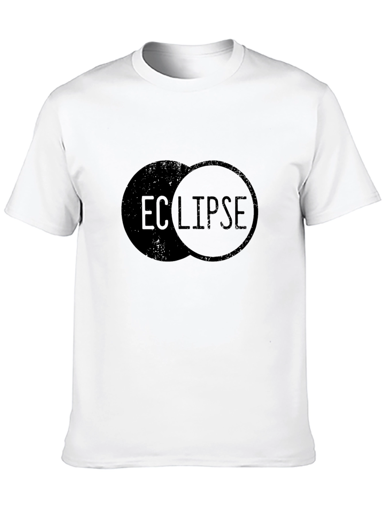 Black Eclipse Graphic Print Black T-Shirt view 10