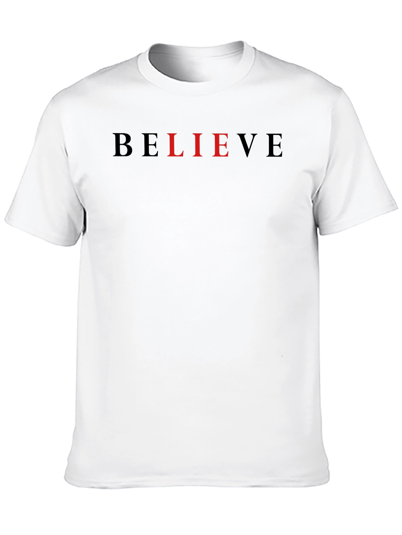 Black Believe Graphic Tee - Black Cotton Blend view 10