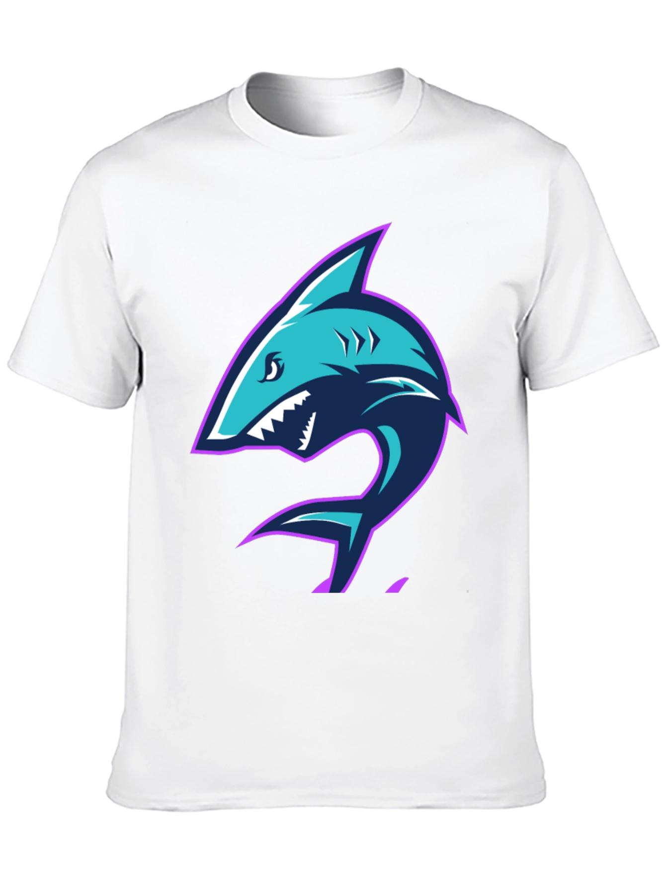 Black Shark Graphic Tee - Men's Black T-Shirt view 10