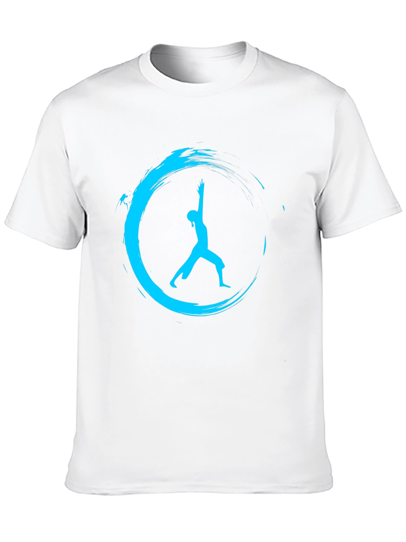 Black Zen Yoga Pose Black T-Shirt view 10