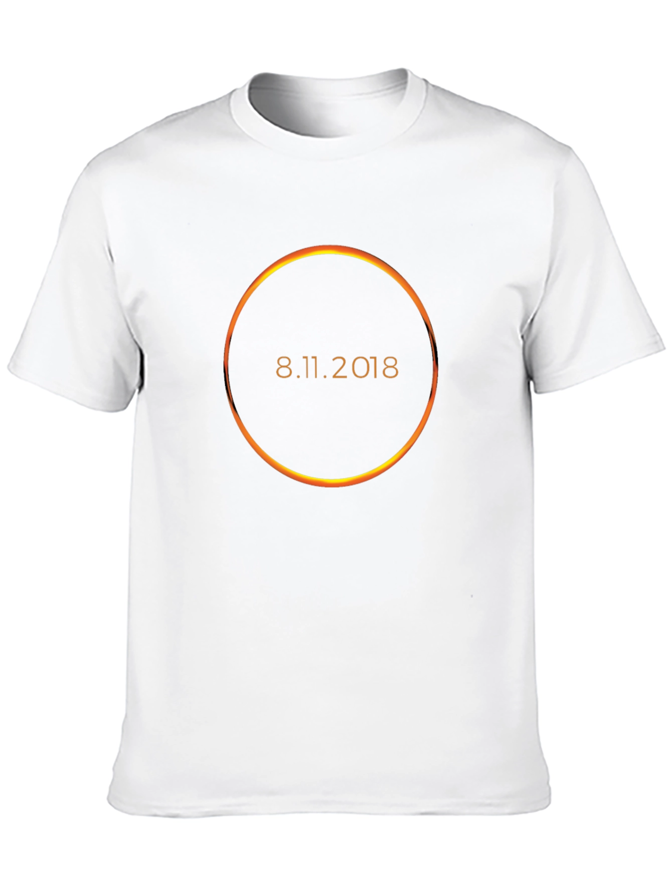 Black Eclipse 8.11.2018 Graphic Tee - Unique Solar Event Shirt view 10