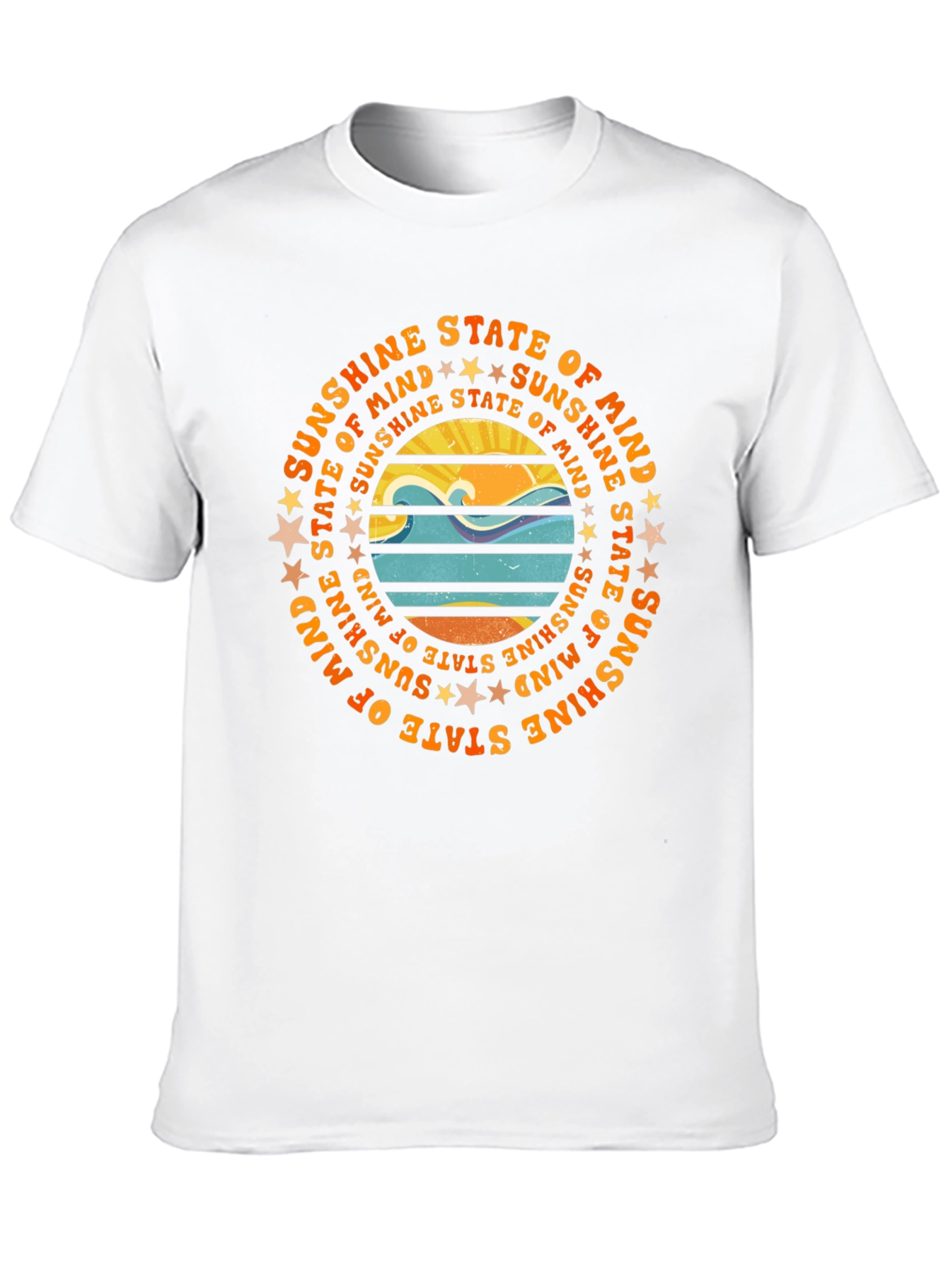 Black Sunshine State of Mind Graphic Tee - Stylish Unisex T-Shirt view 10