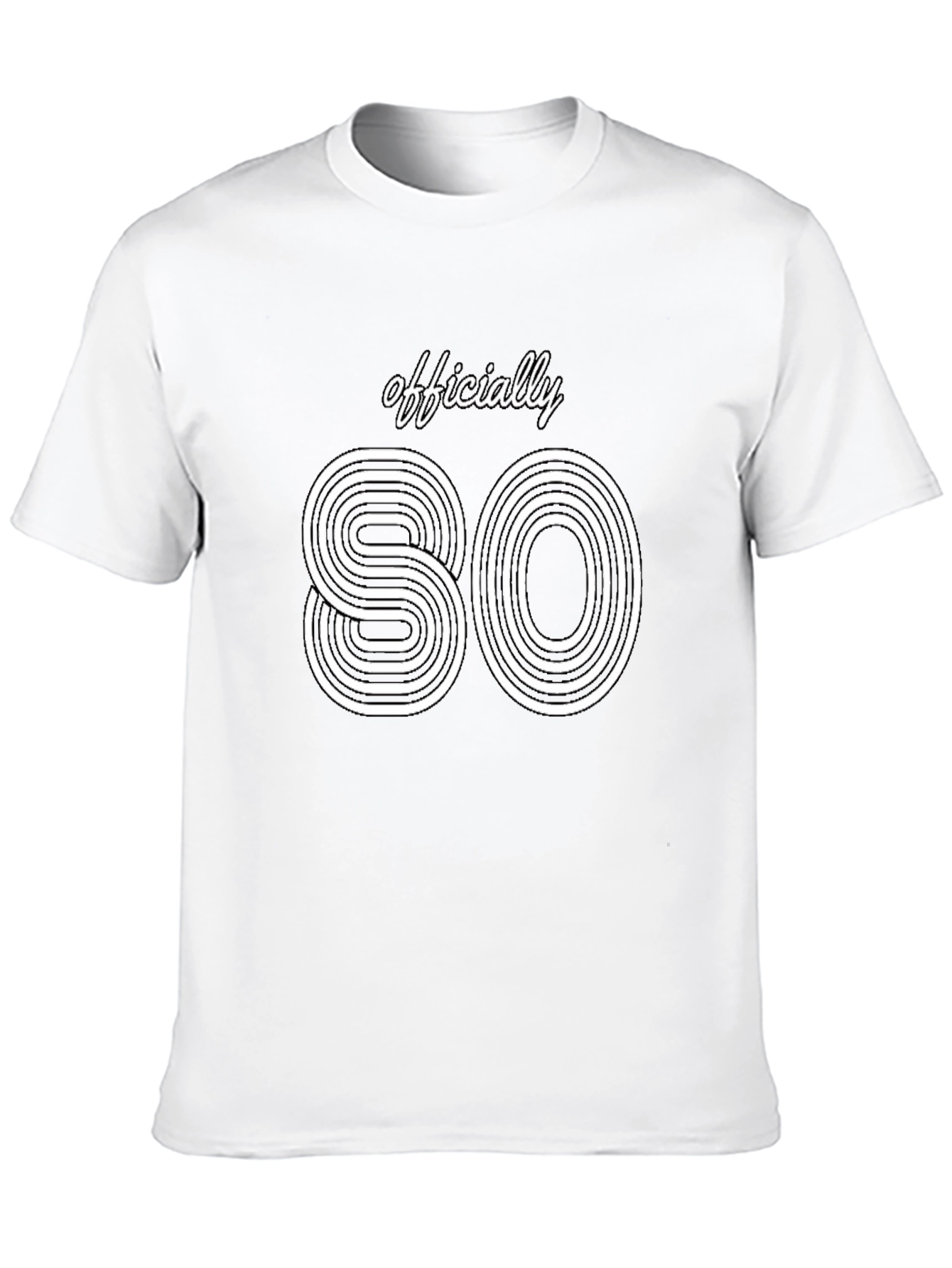 Black Officially 80 Retro Style Black T-Shirt view 10