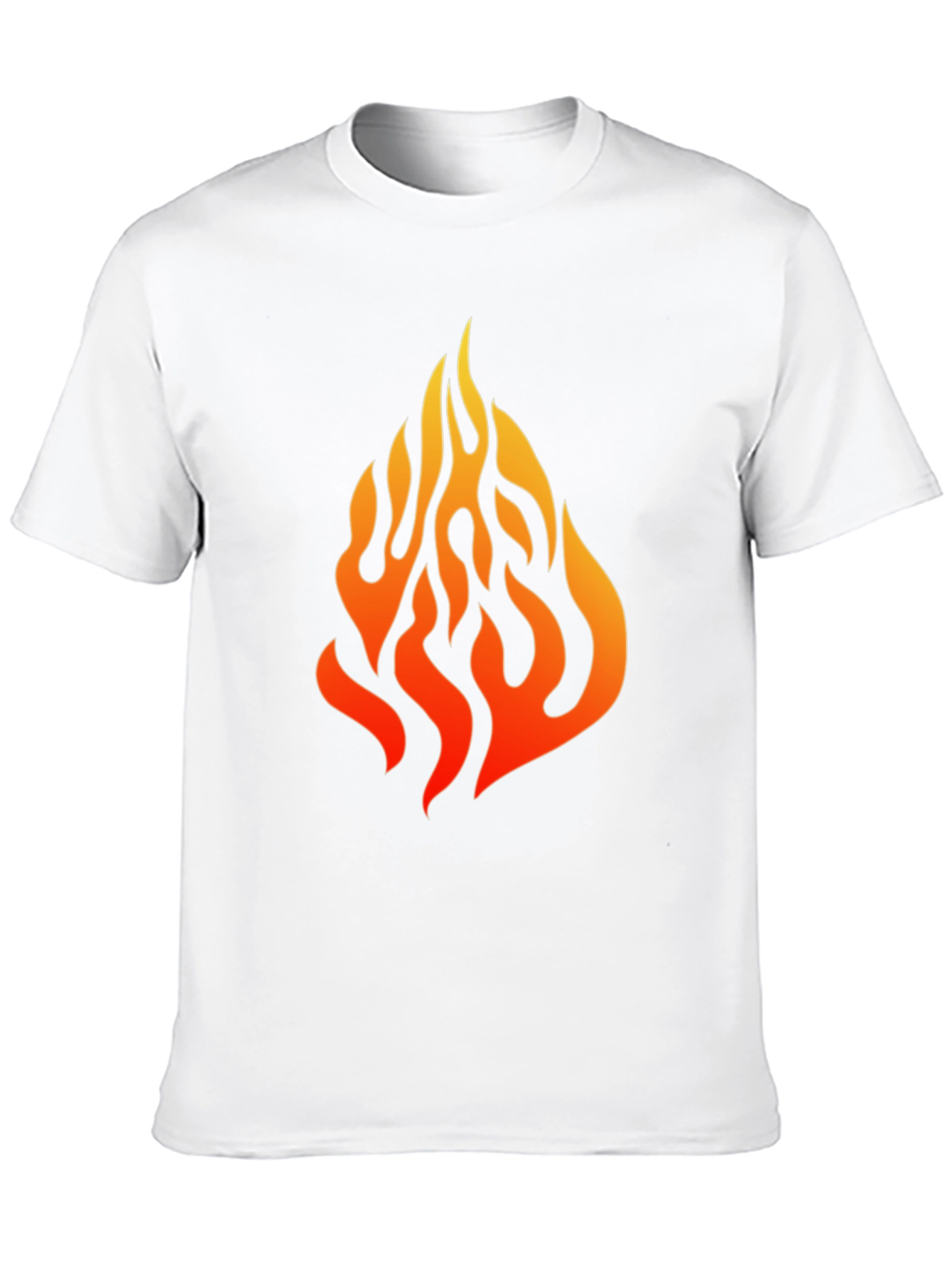 Black Flame Graphic Black T-Shirt view 10