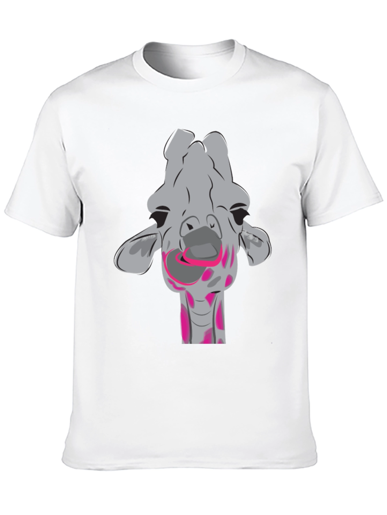 Black Fun Giraffe Graphic T-Shirt view 10