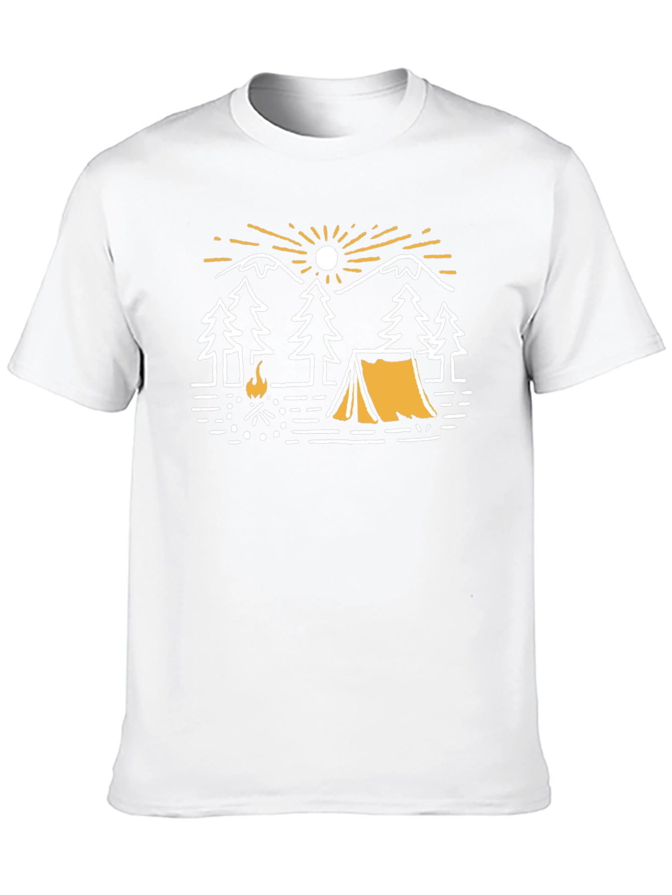Black Camping Adventure Graphic T-Shirt - Black view 10