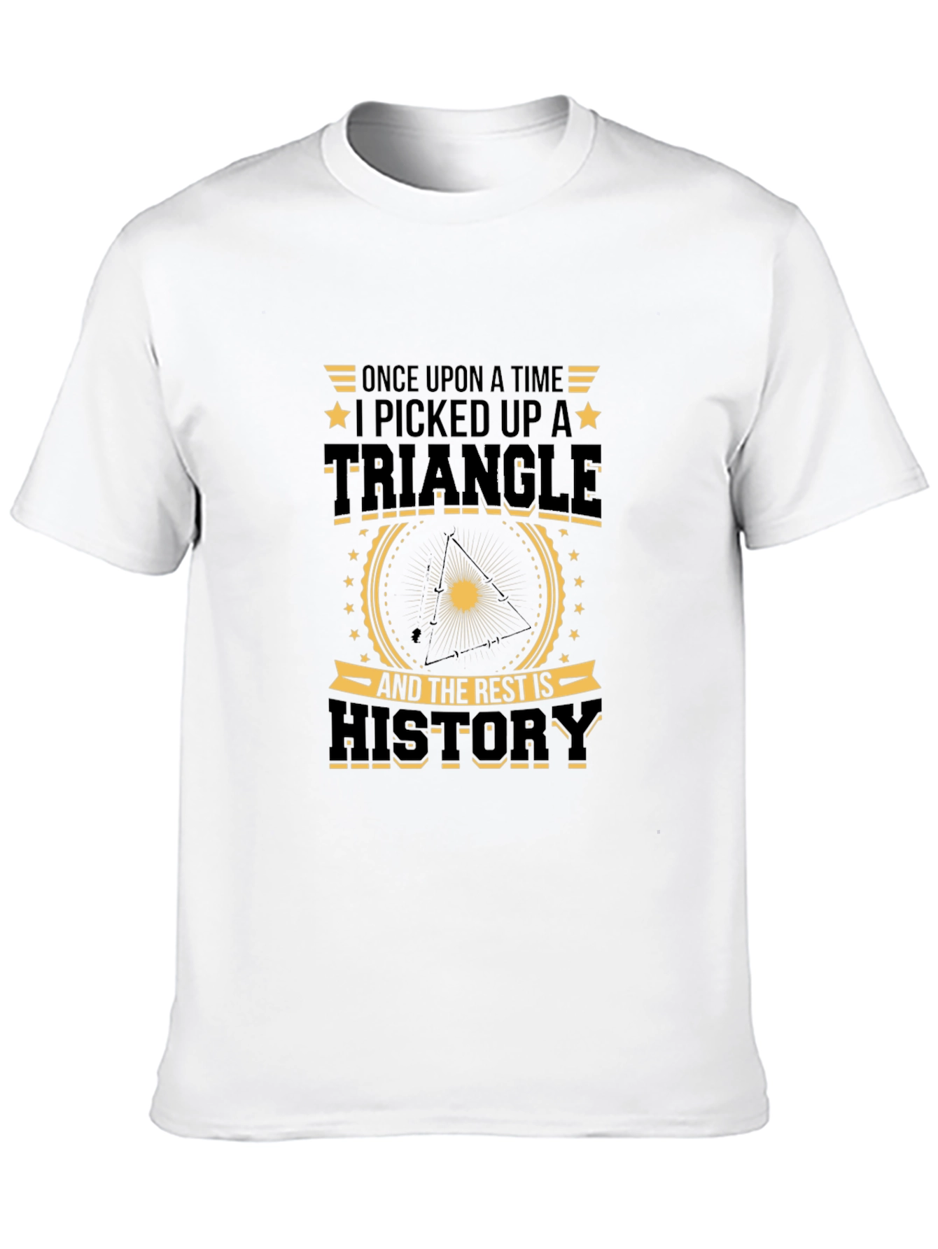 Black Once Upon a Time Triangle Graphic T-Shirt view 10