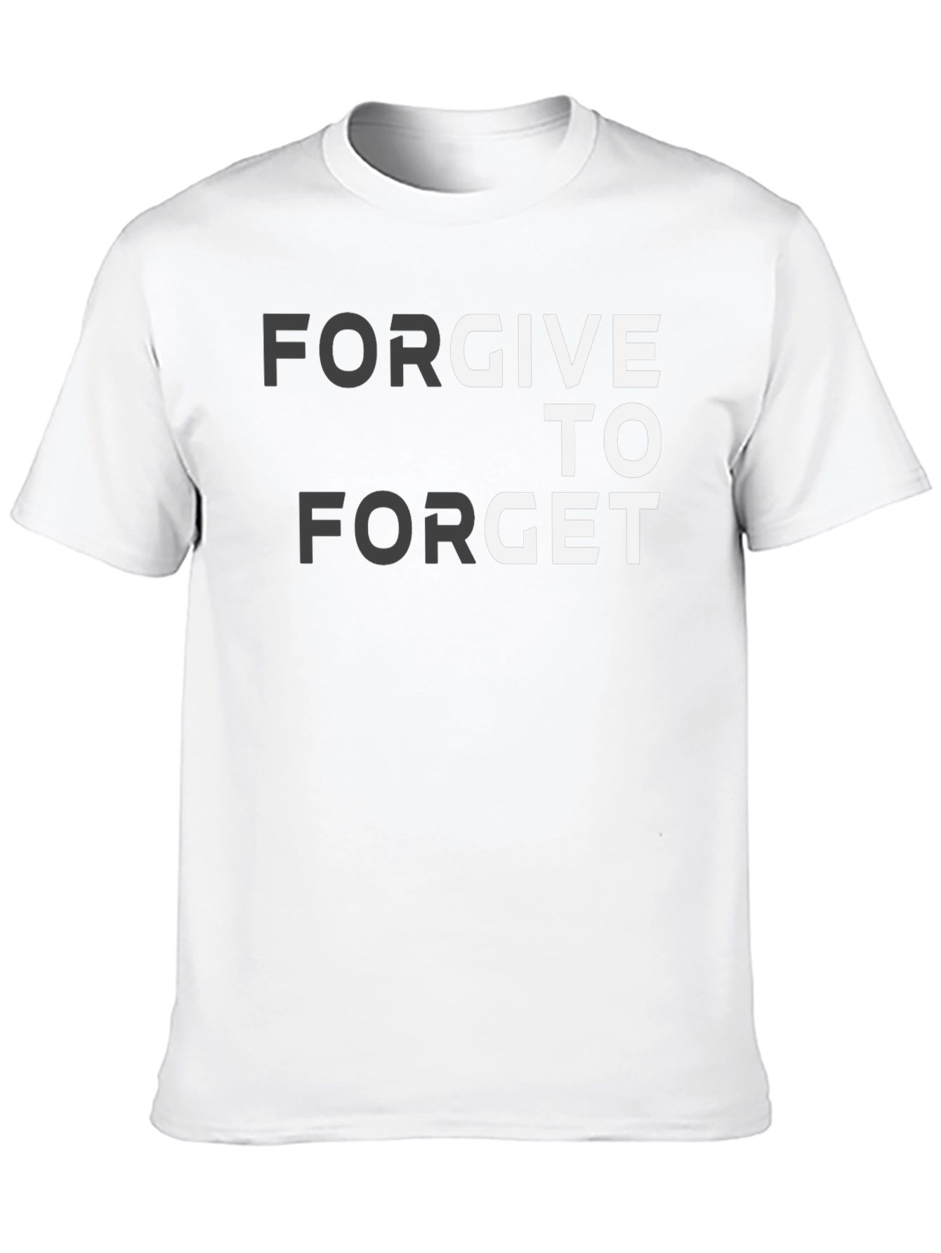 Black Forgive to Forget Graphic T-Shirt view 10