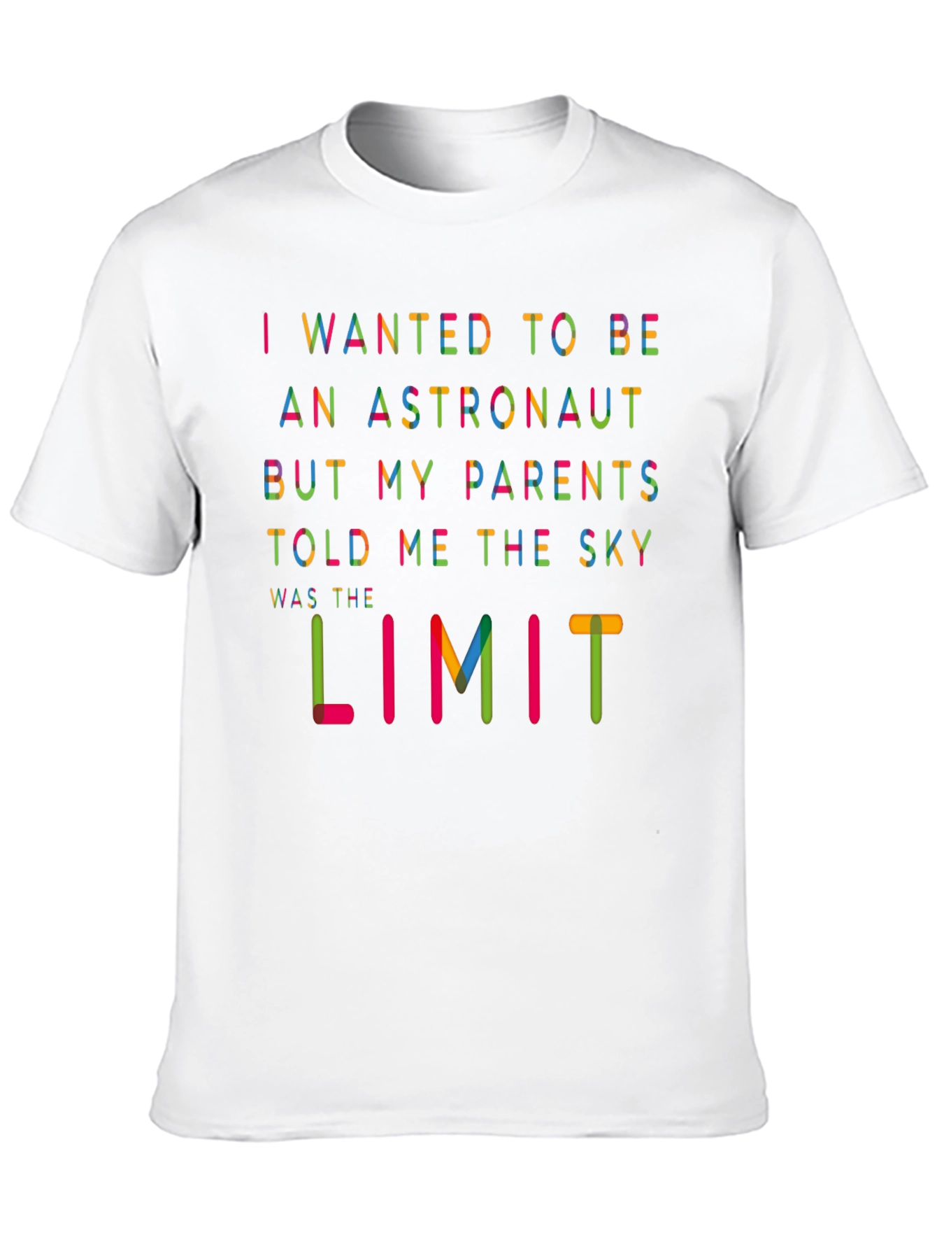 Black Astronaut Sky Limit Graphic Tee - Black Cotton T-Shirt view 10