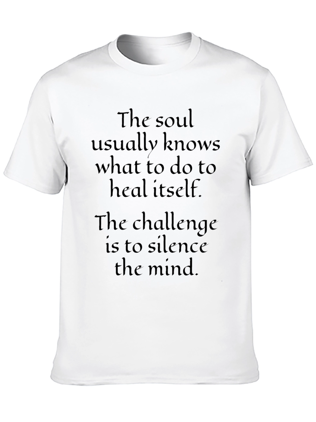 Black Soul Healing T-Shirt - Silence The Mind view 10
