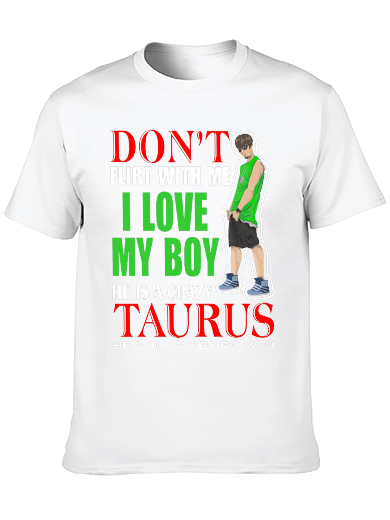 Black Don't Flirt With Me I Love My Boy T-Shirt view 10