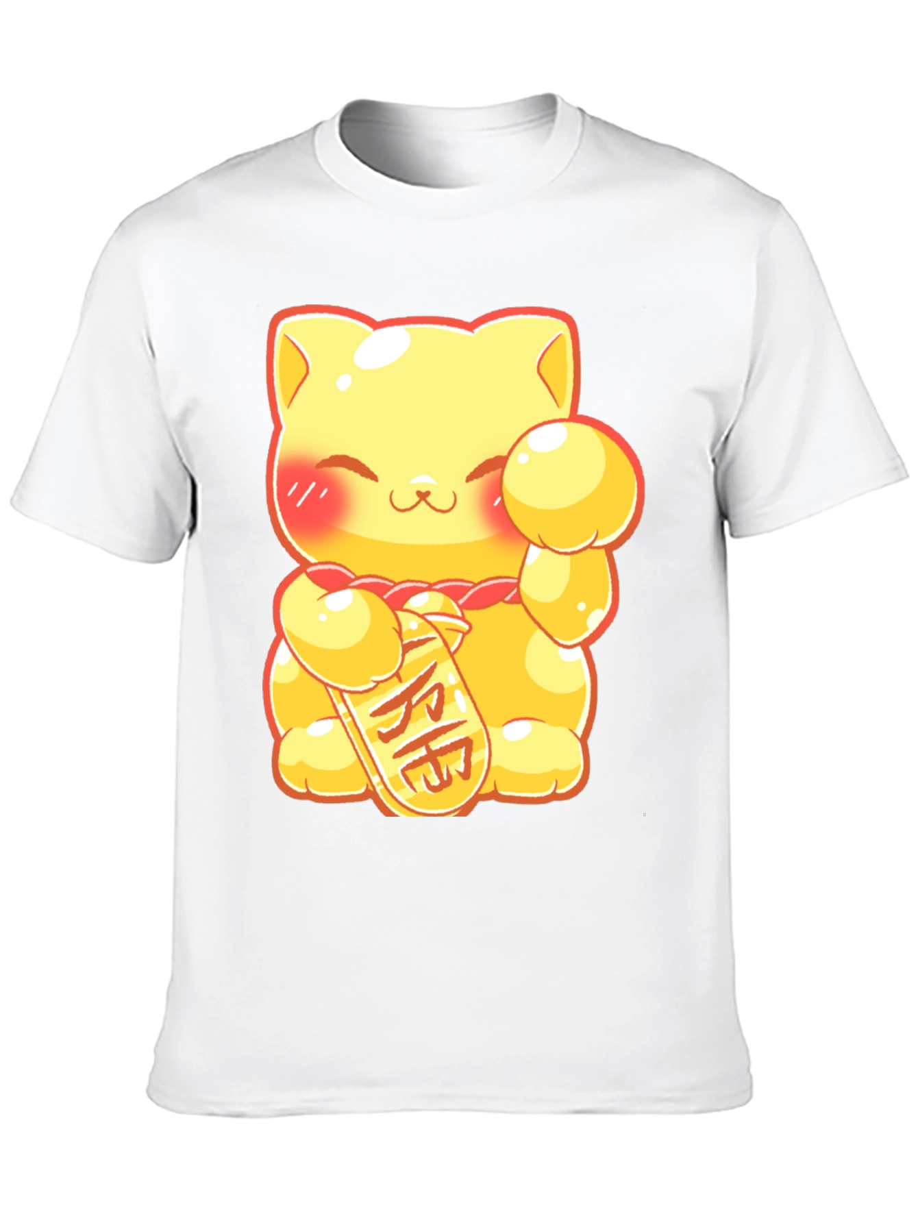 Black Lucky Cat Graphic Tee - Kawaii Style view 10