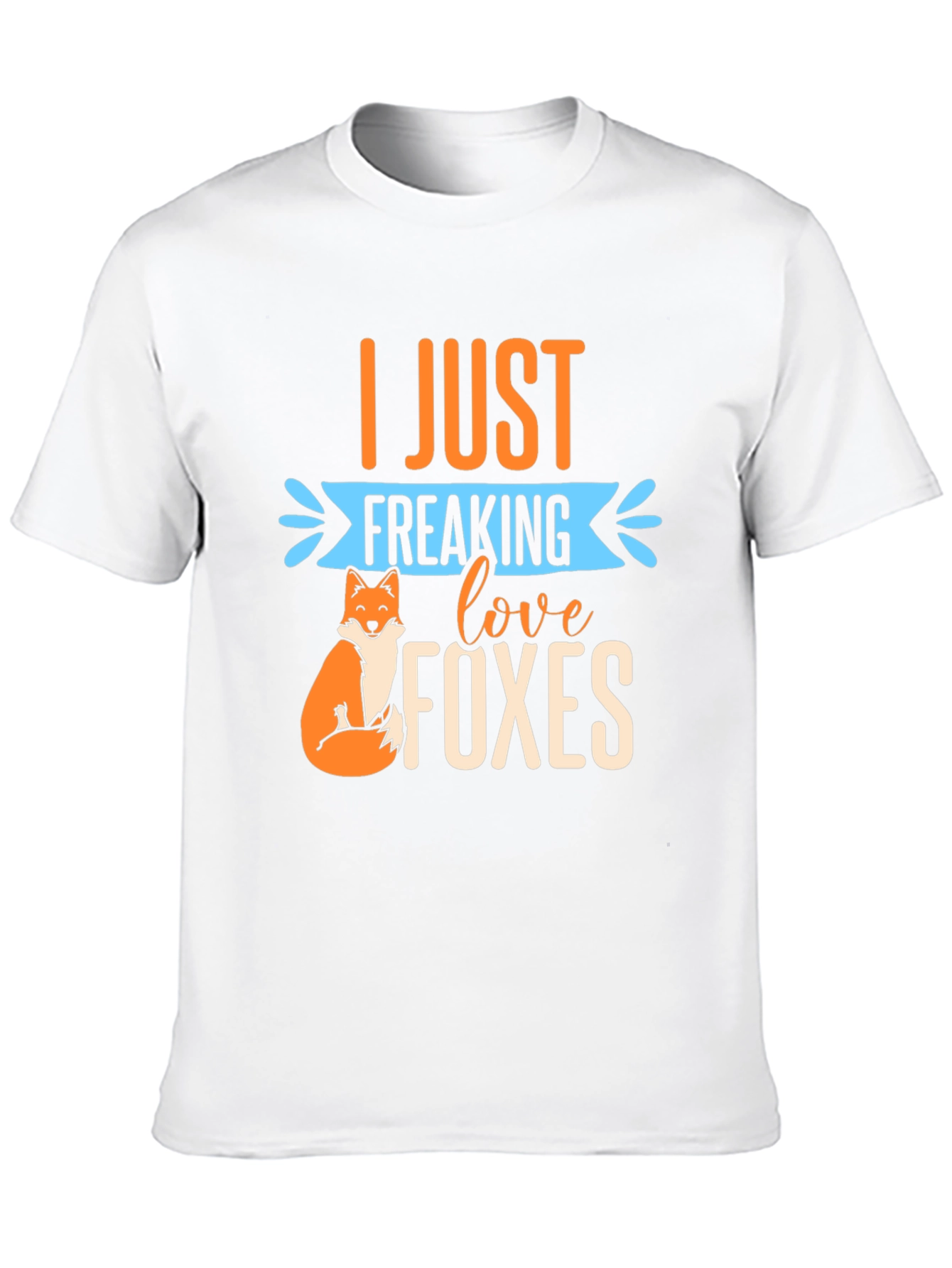 Black I Just Freaking Love Foxes T-Shirt view 10