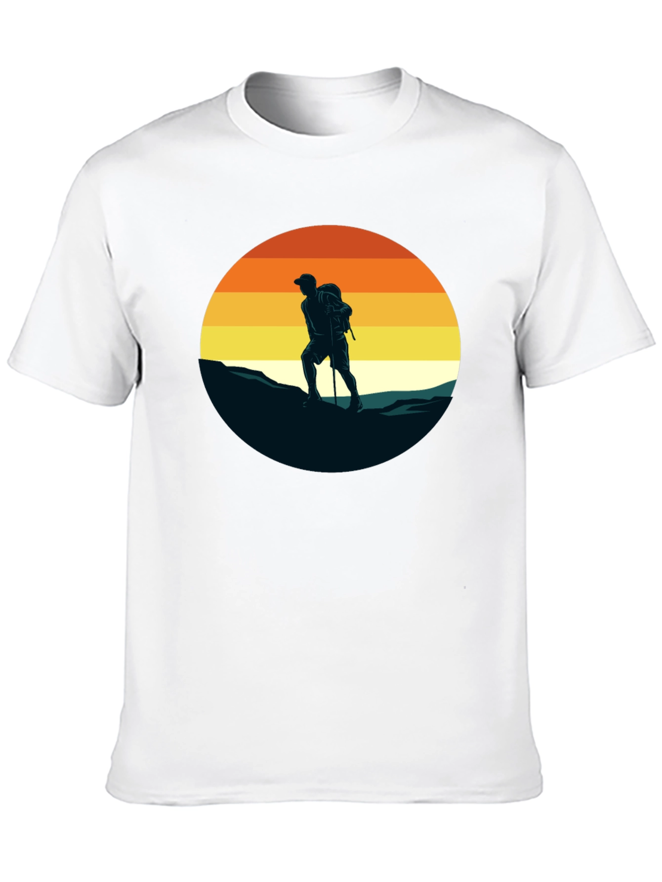 Black Hiking Adventure Graphic Tee - Black view 10