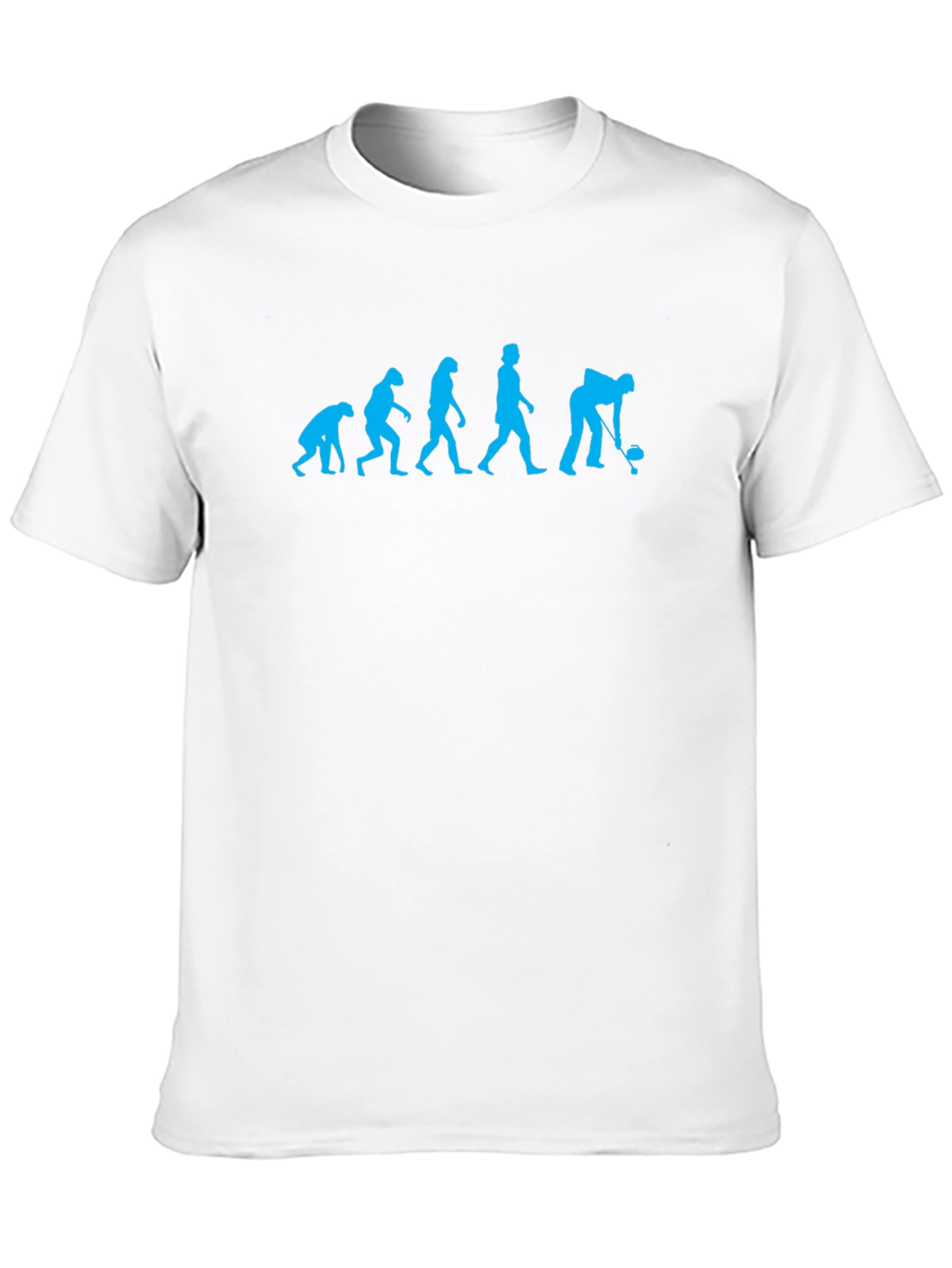 Black Evolution of Curling T-Shirt view 10