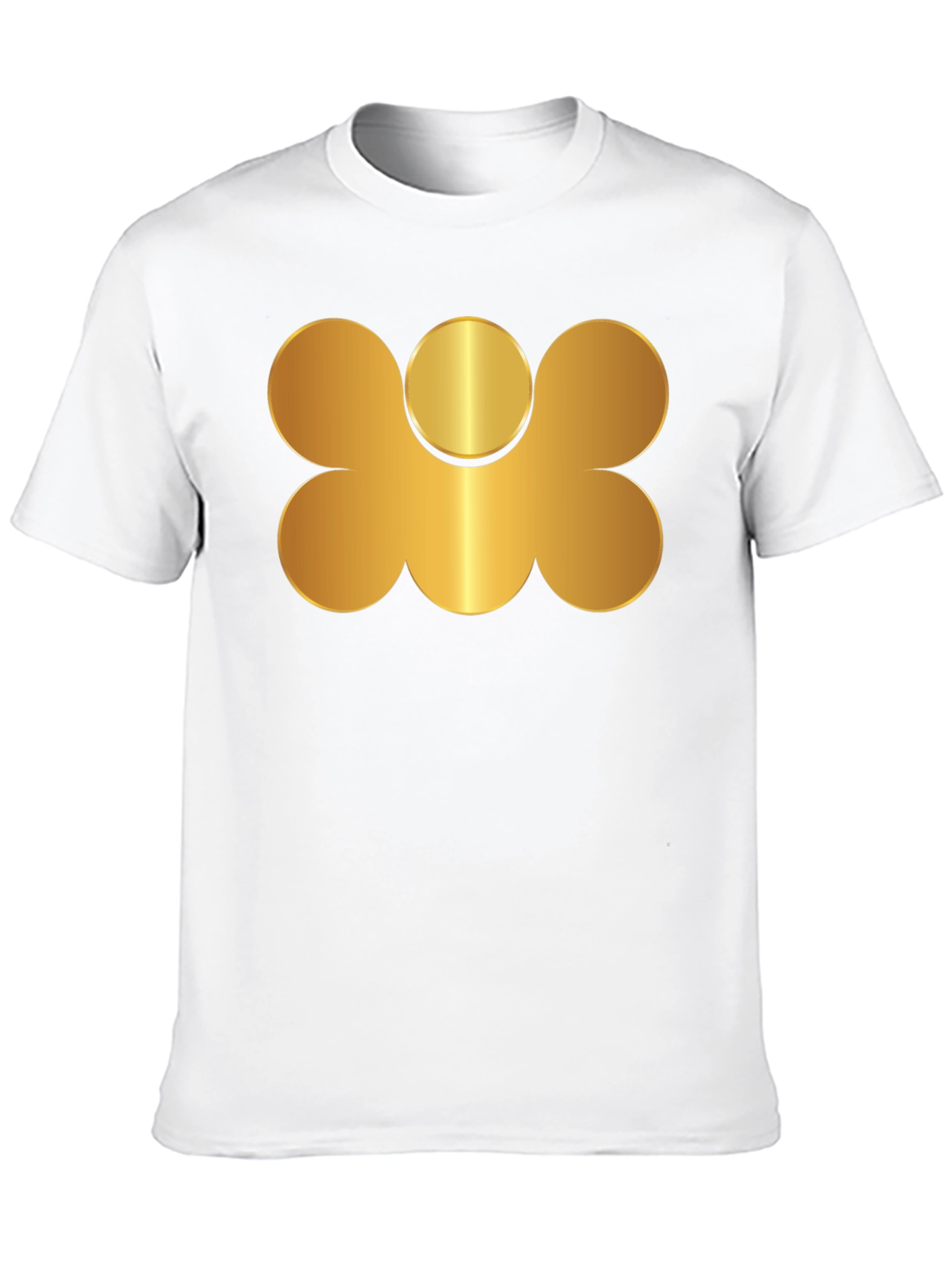 Black Gold Graphic Print Black T-Shirt view 10