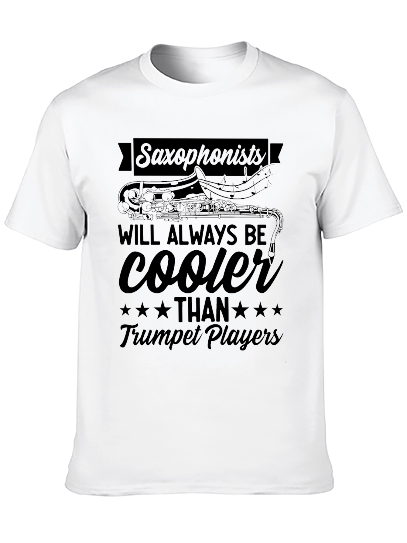 Black Saxophonists Cooler Than Trumpet Players Graphic T-Shirt view 10