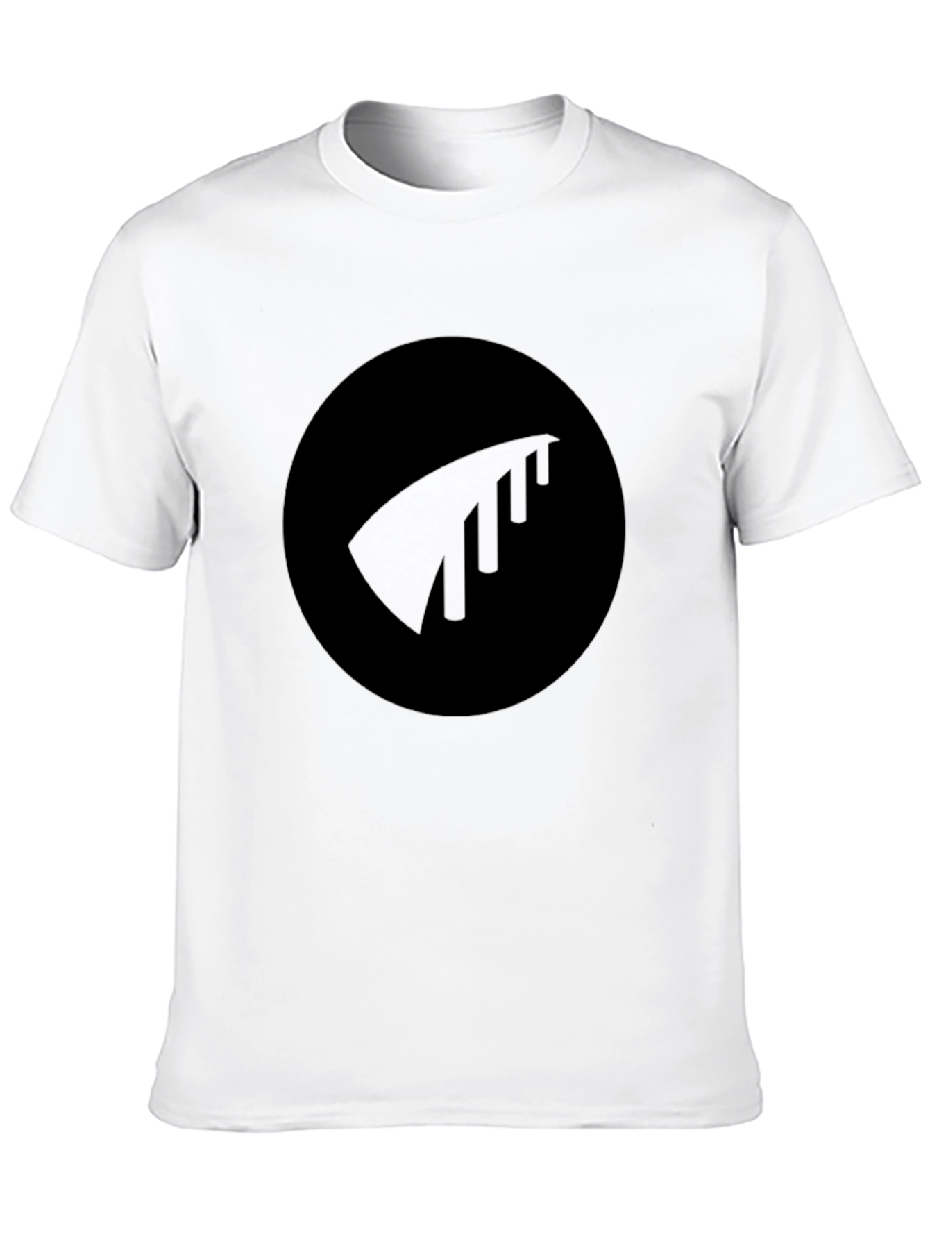 Black Black Tee with Minimalist Logo view 10