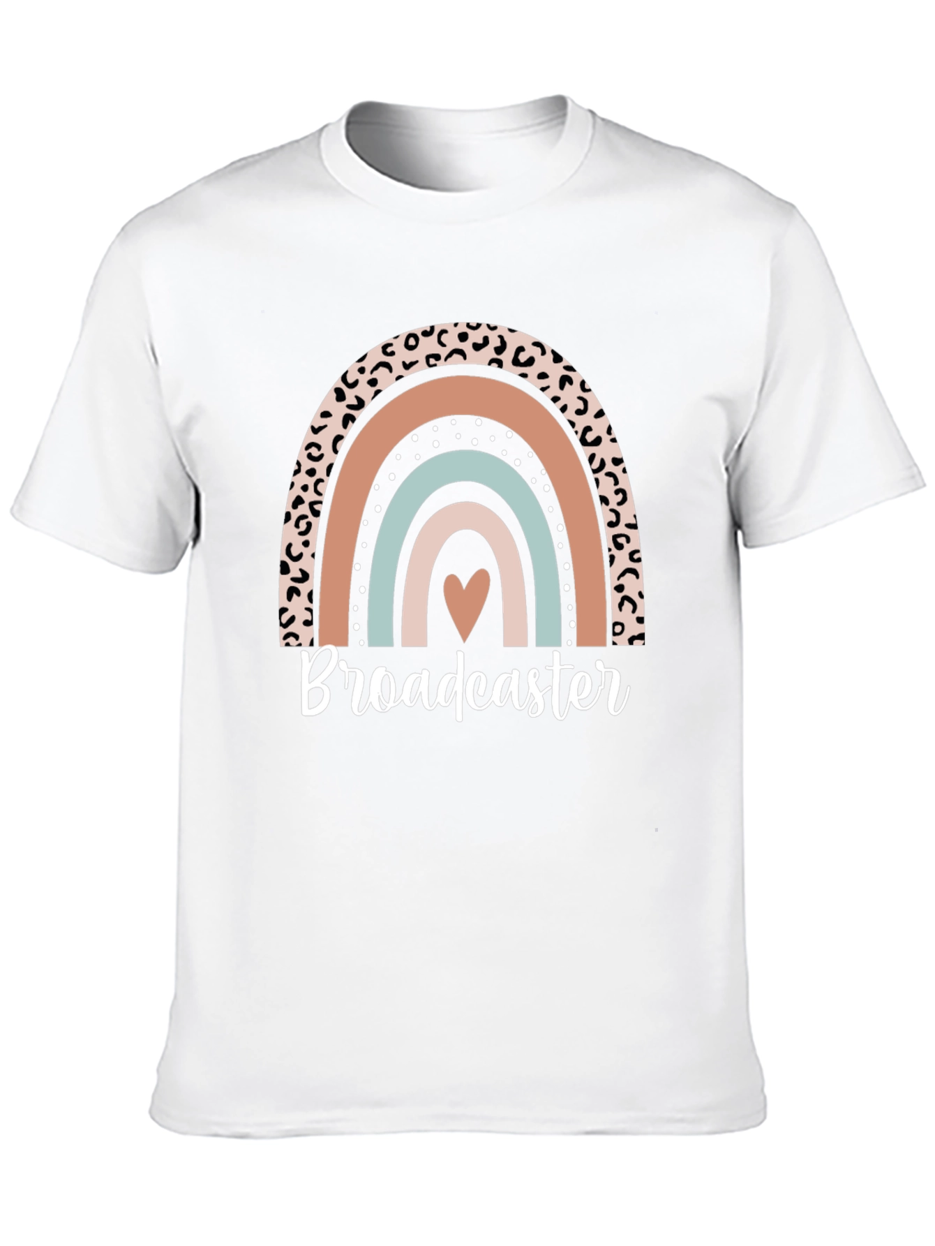 Black Broadcaster Rainbow Graphic Tee - Stylish Comfort view 10