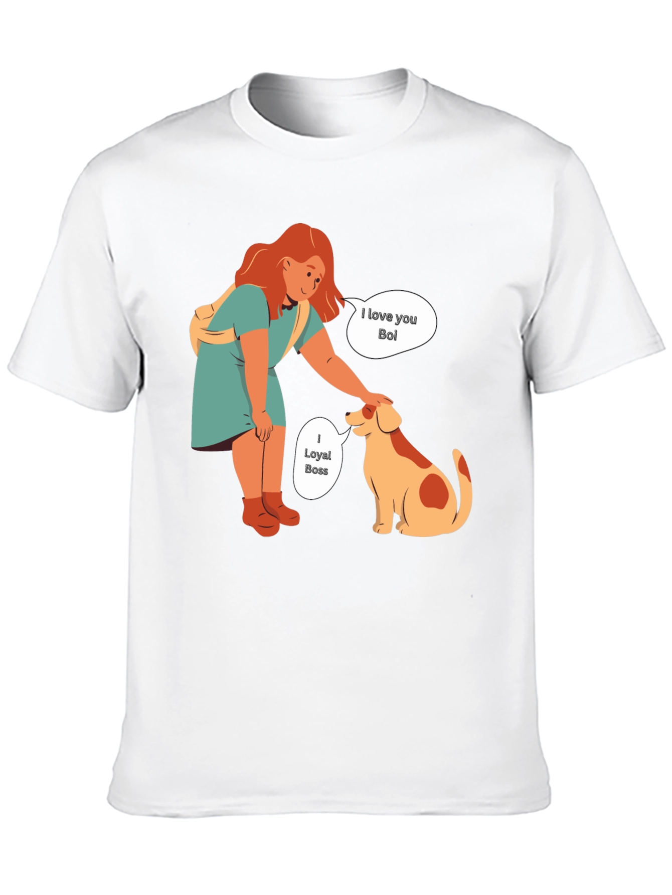 Black Loyal Boss Dog T-Shirt view 10