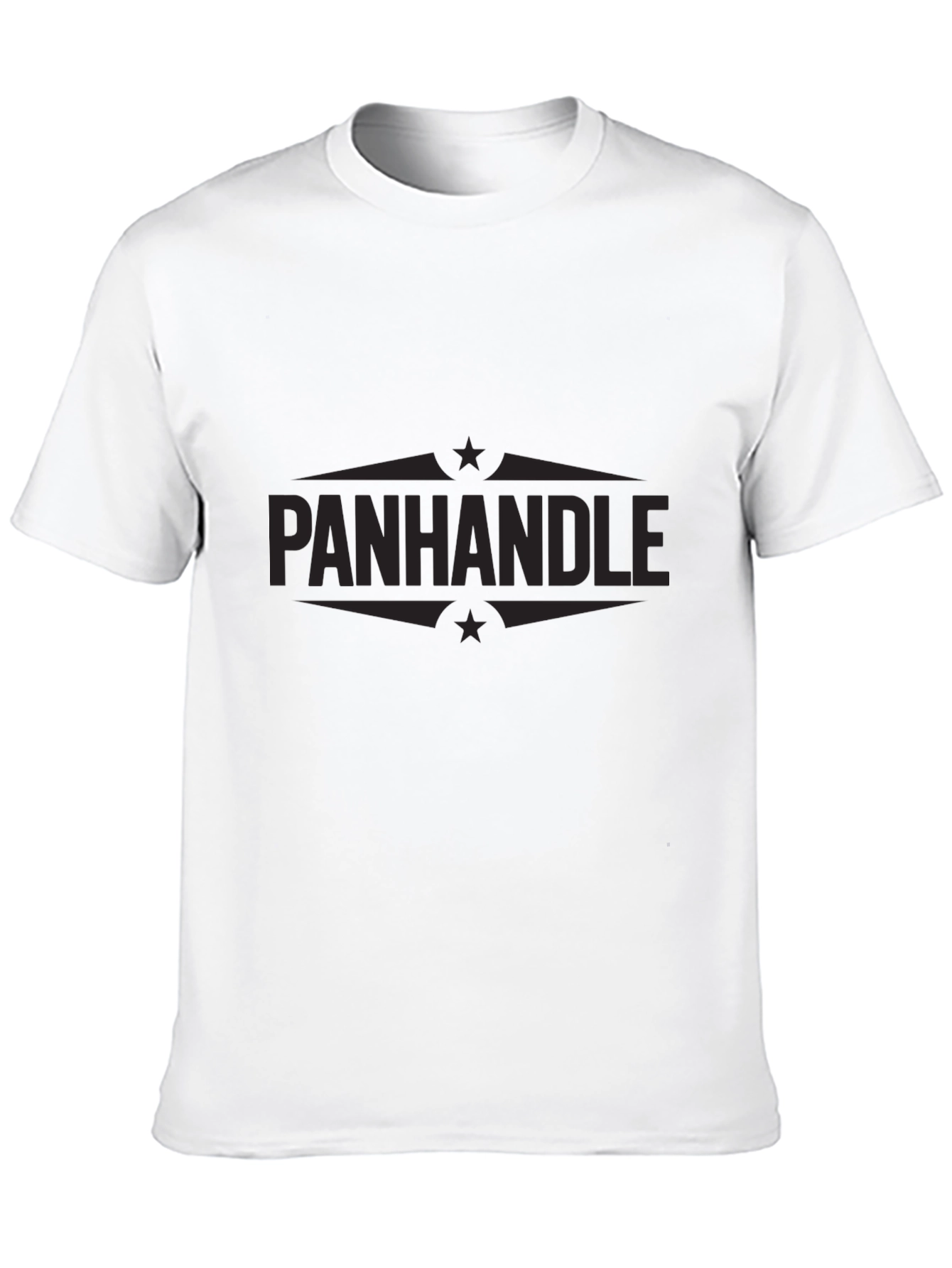 Black Men's Black Panhandle Graphic T-Shirt view 10