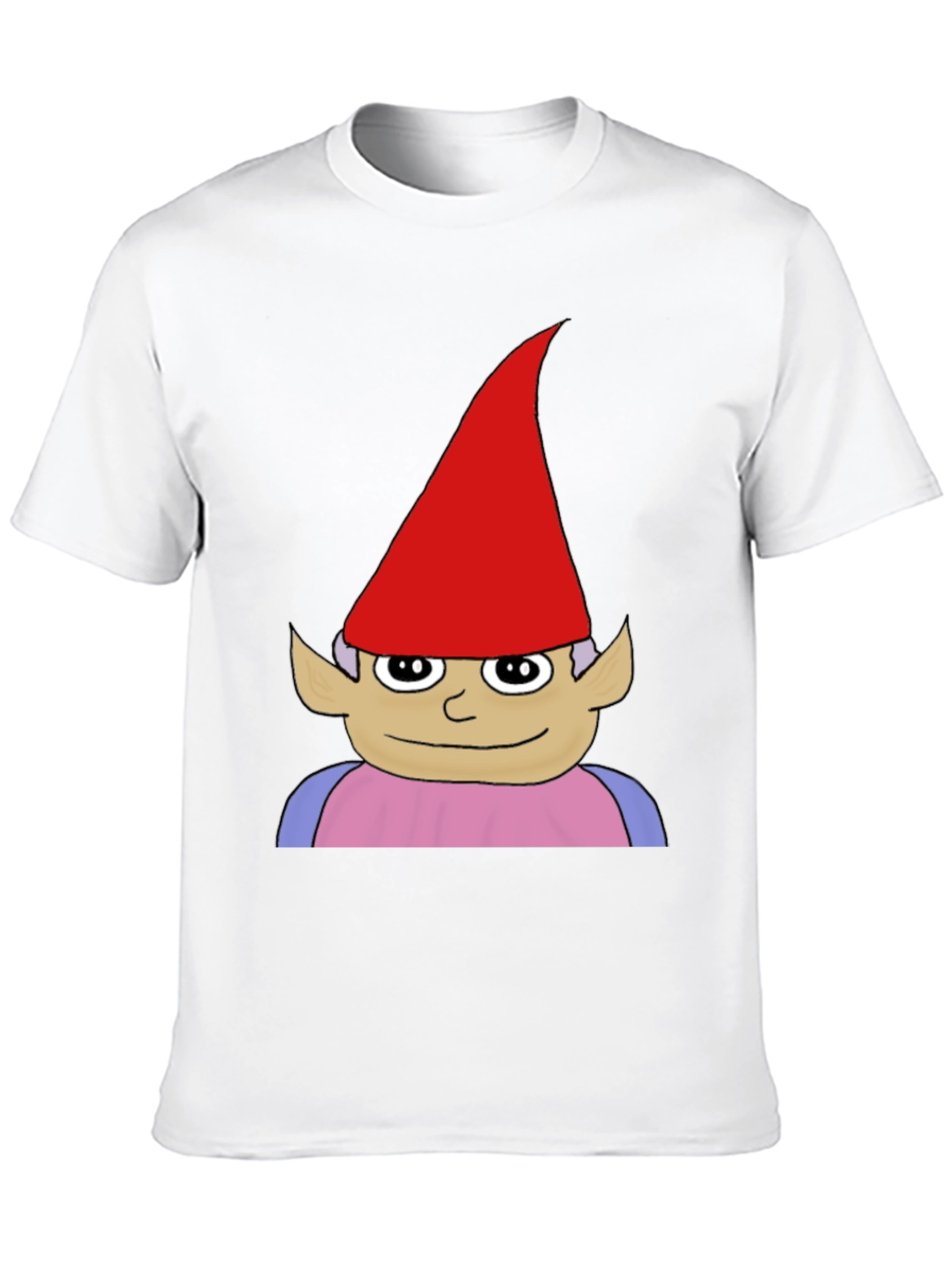 Black Gnome Graphic Tee - Black Casual Cotton T-Shirt view 10