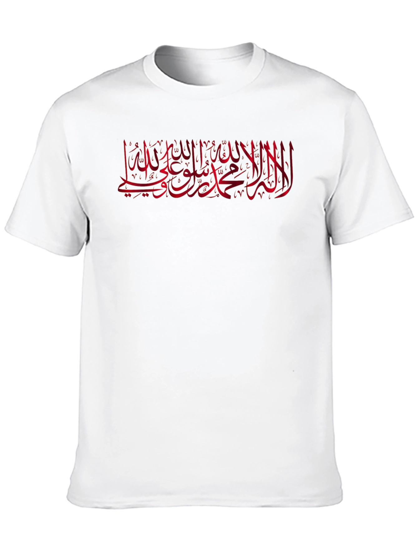 Black Black T-Shirt with Arabic Script Graphic Print view 10