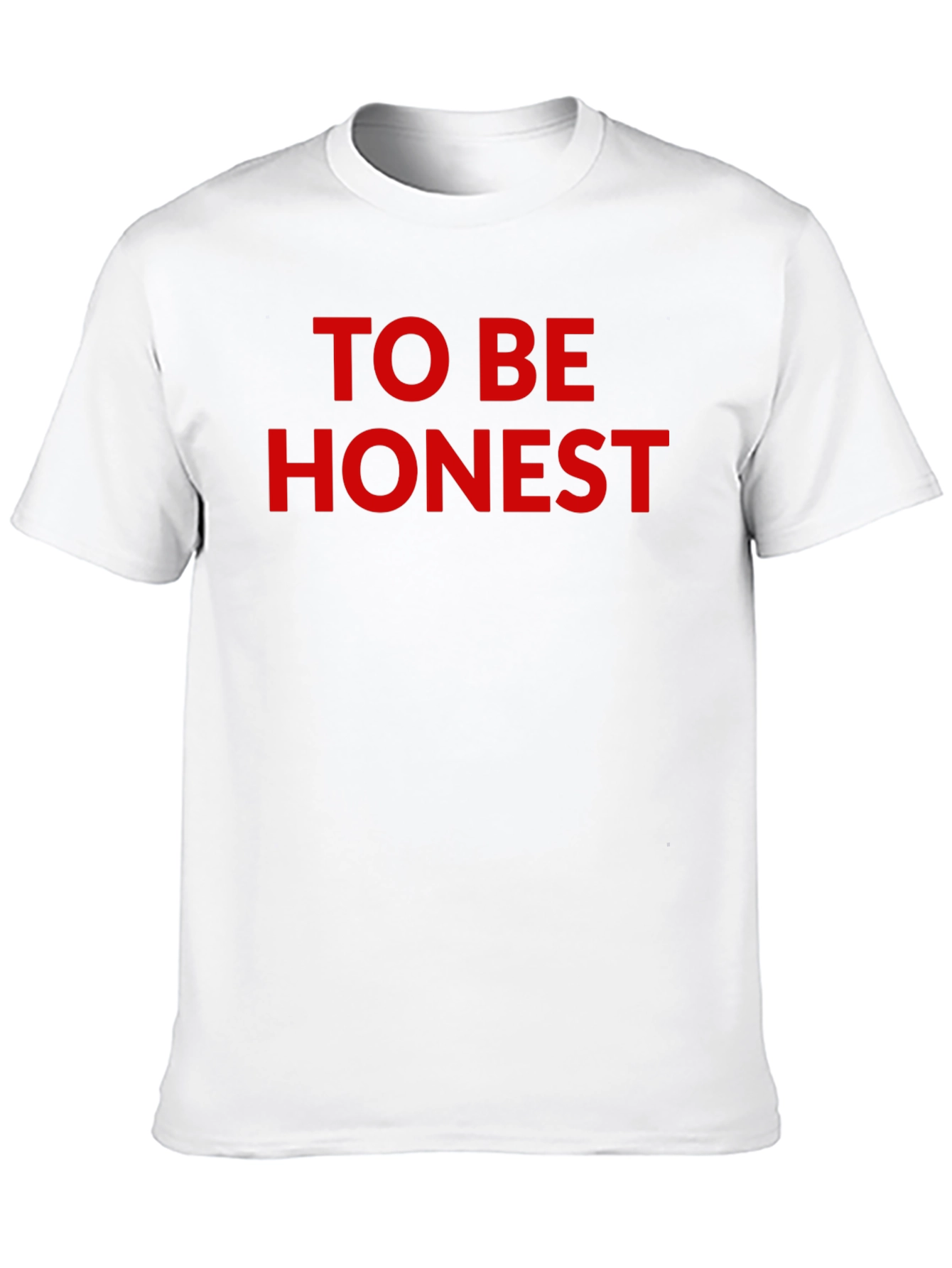 Black To Be Honest Graphic Tee - Soft Cotton Blend T-Shirt view 10