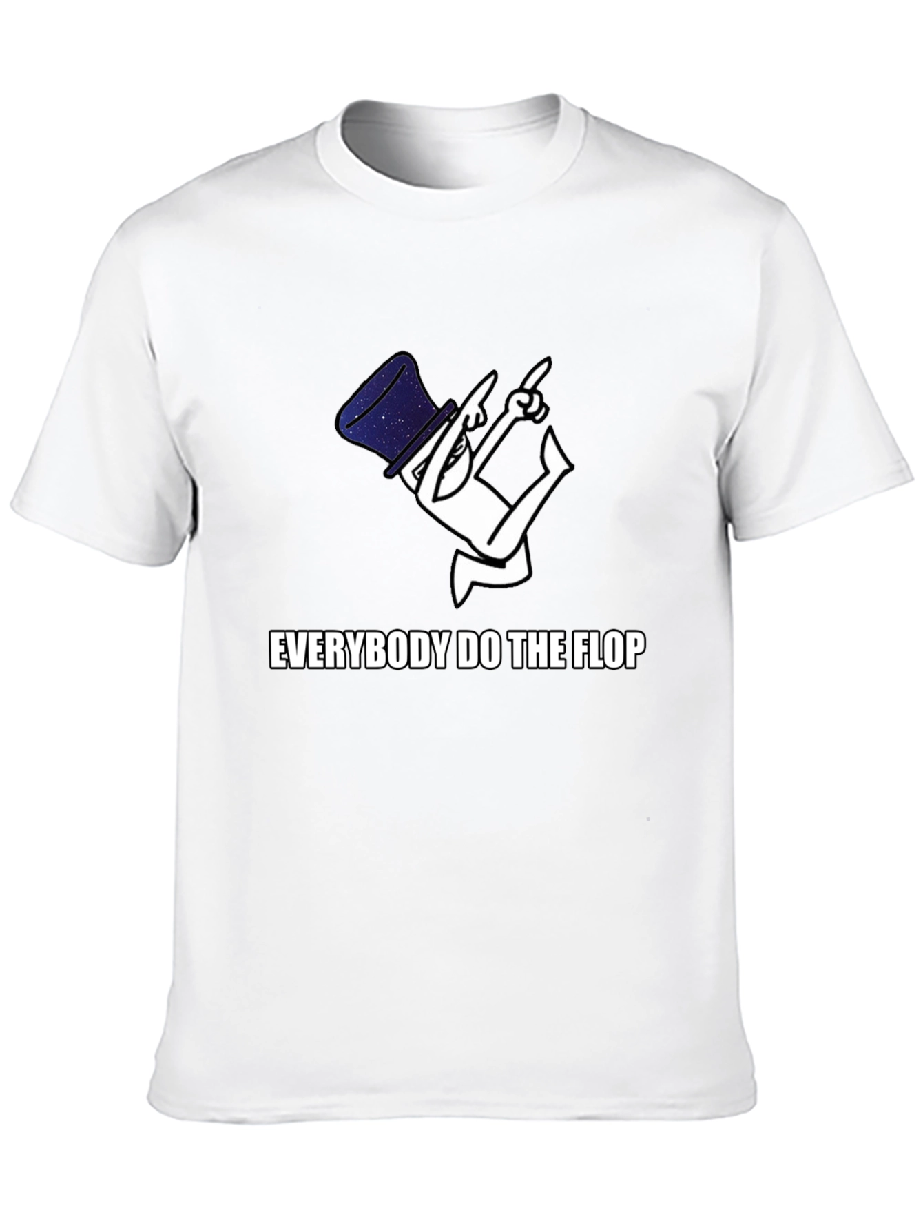 Black Everybody Do The Flop Graphic Tee view 10