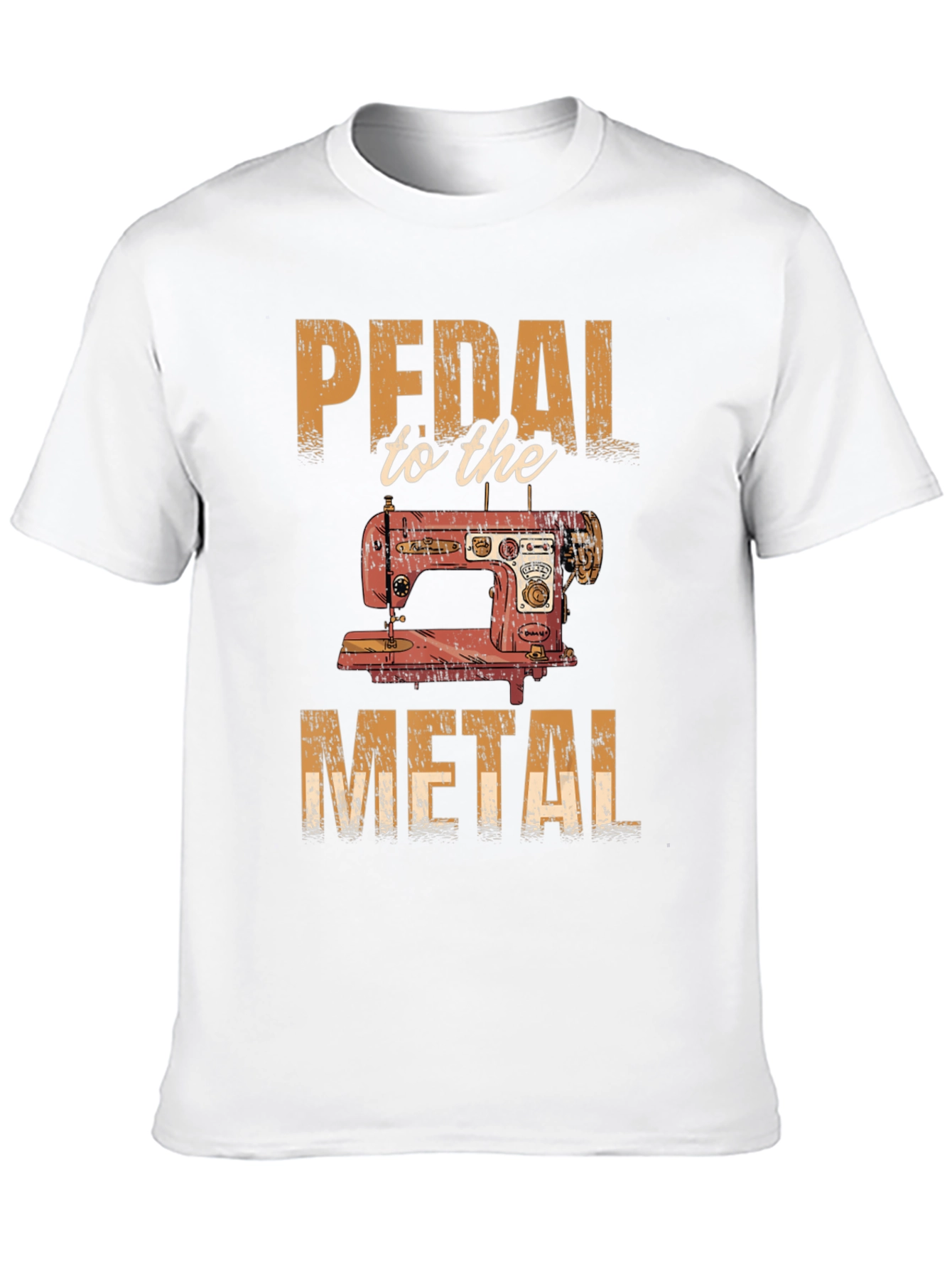 Black Pedal to the Metal Sewing Machine T-Shirt view 10