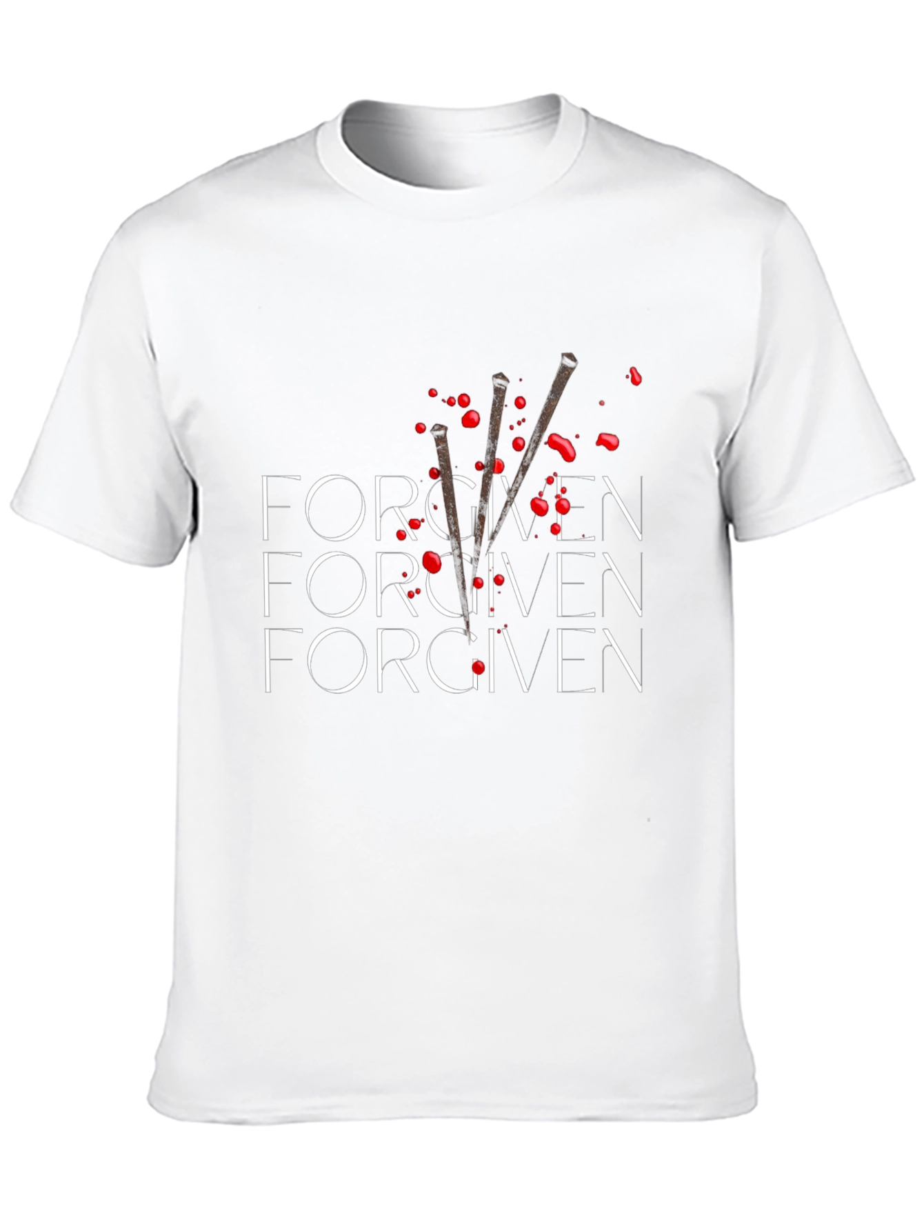 Black Forgiven Graphic Tee - Black Cotton Blend view 10