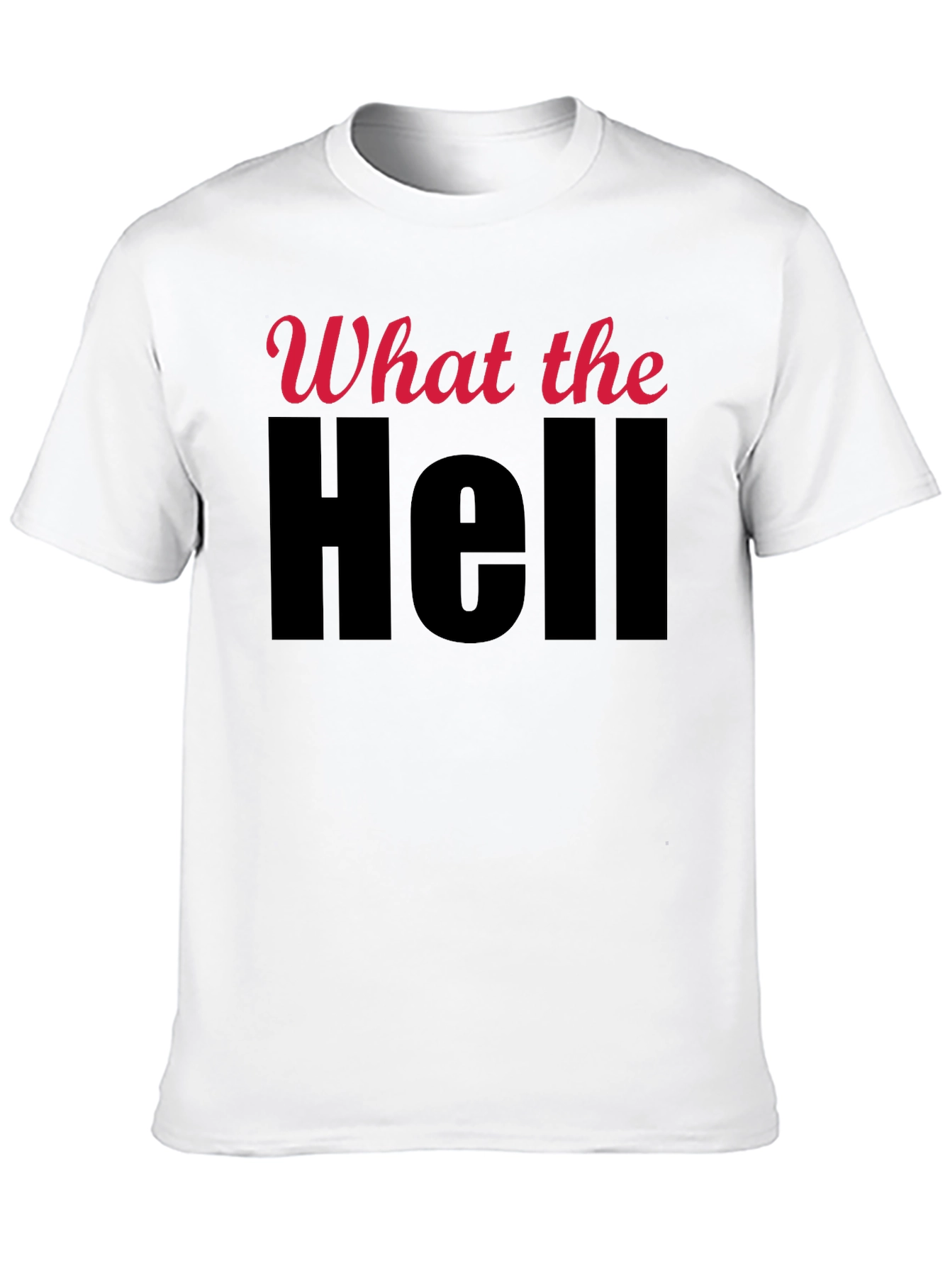 Black What the Hell Graphic T-Shirt view 10