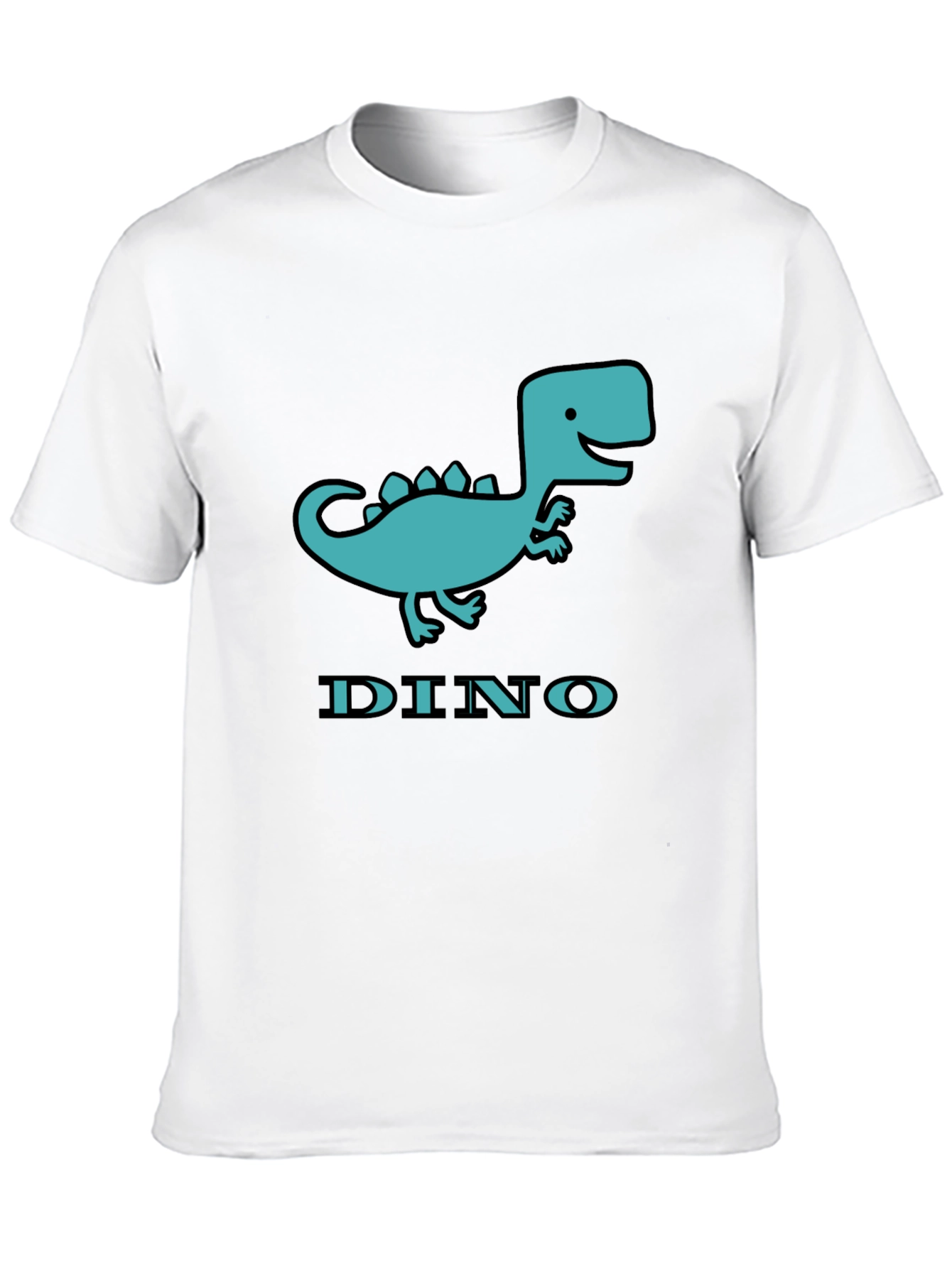 Black Dino T-Shirt - Cute Cartoon Dinosaur Graphic Tee view 10