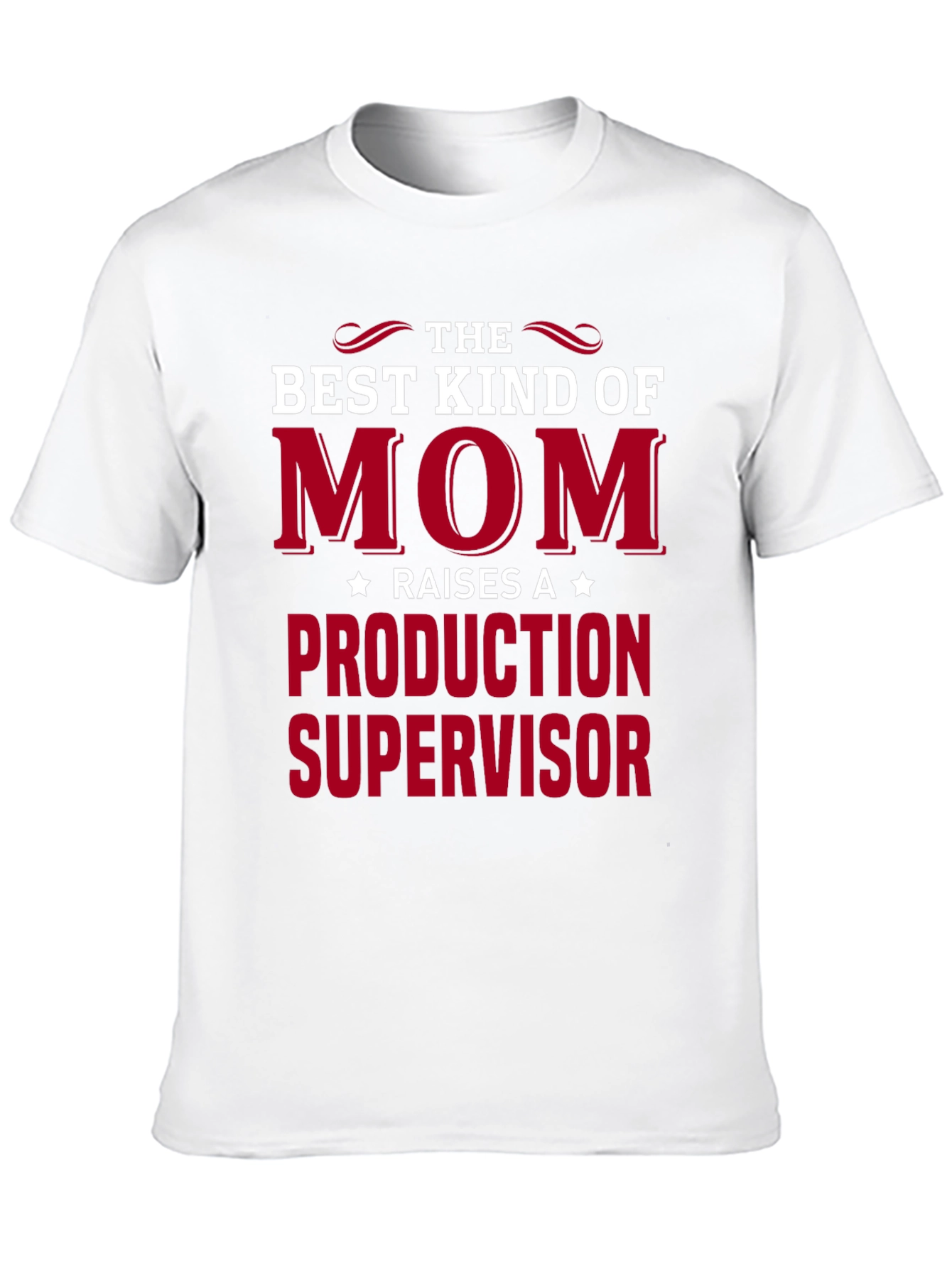 Black Best Mom Raises Production Supervisor T-Shirt view 10