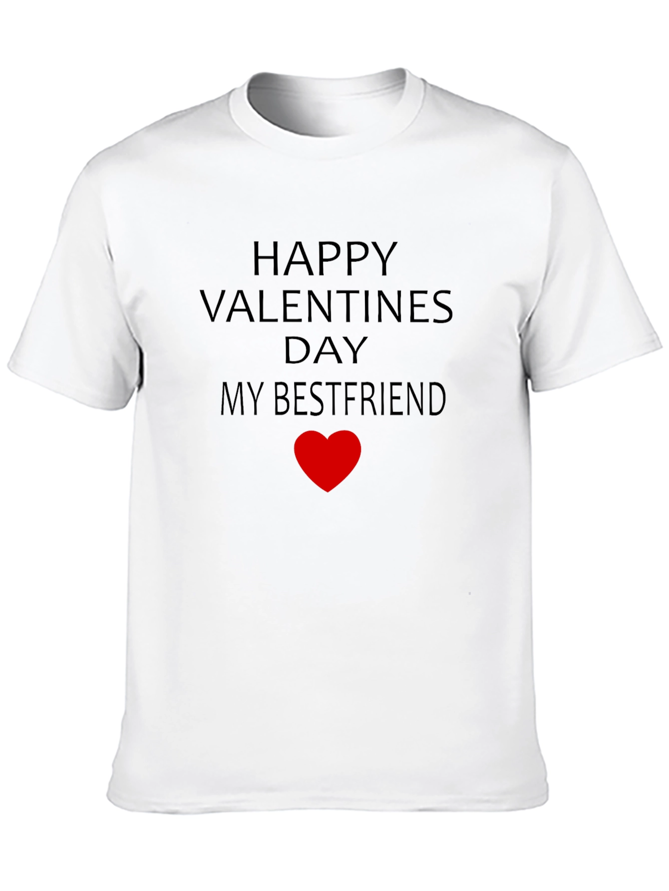 Black Happy Valentines Day Bestfriend T-Shirt view 10