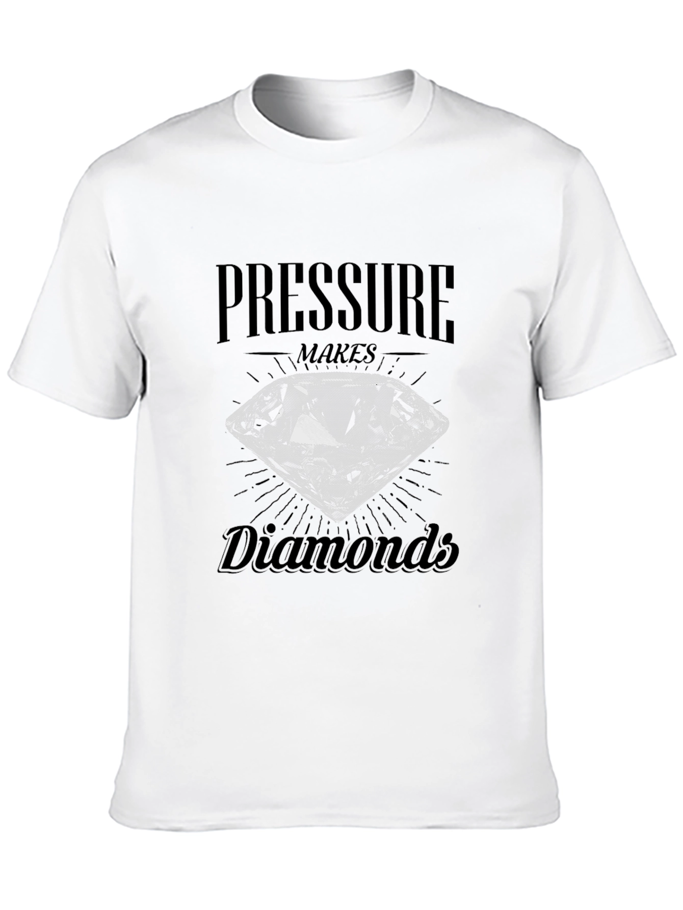 Black Pressure Makes Diamonds Graphic T-Shirt view 10